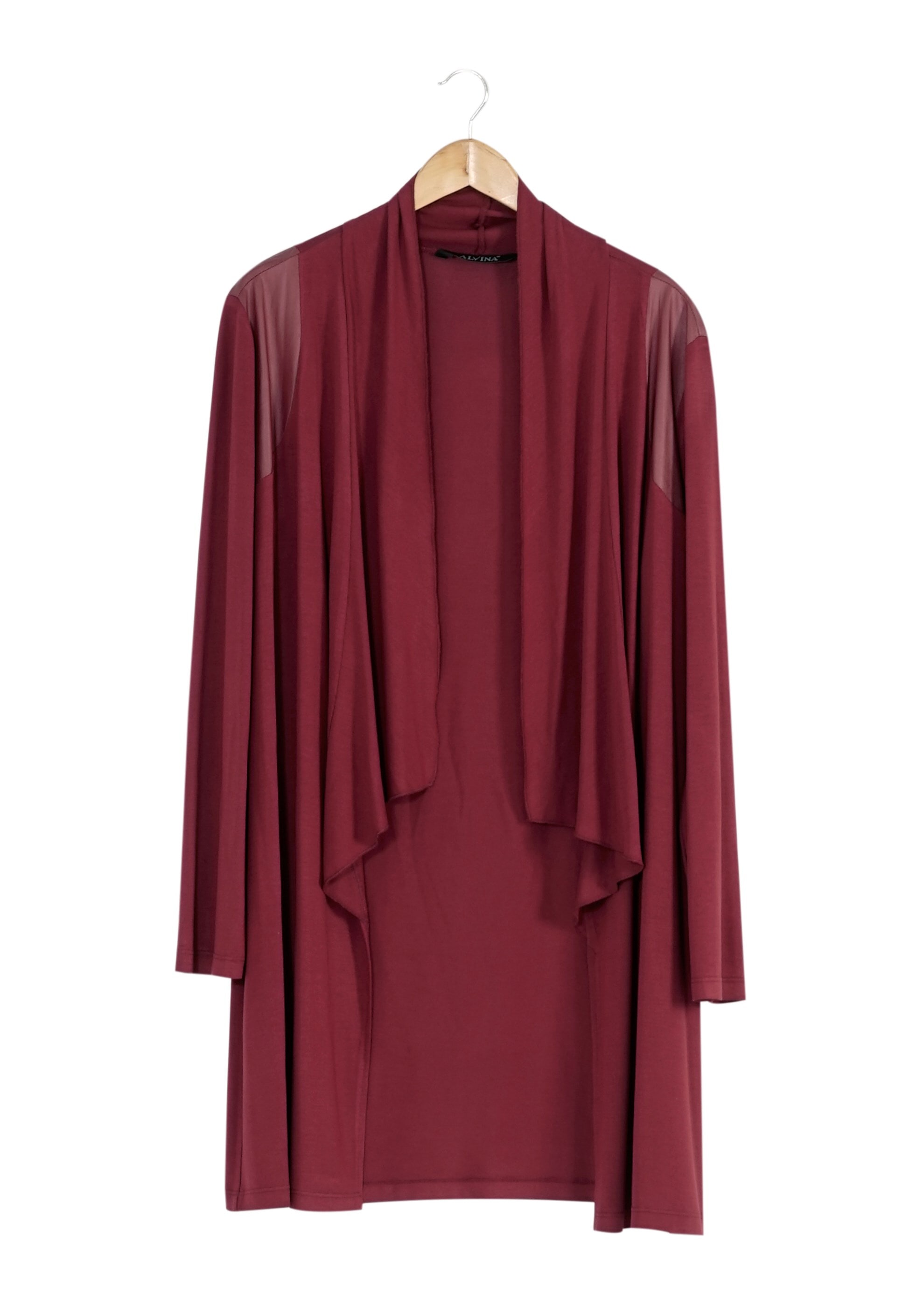 Tesettür giyim BORDO ŞAL YAKA TUNİK 2552 