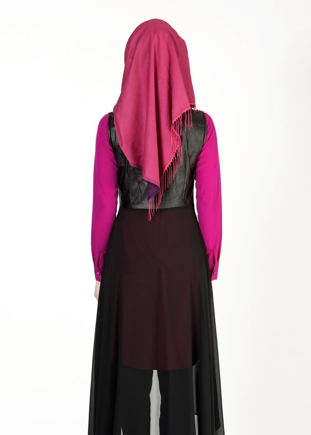 Tesettür giyim MOR 4001 YELEK & TİŞÖRT