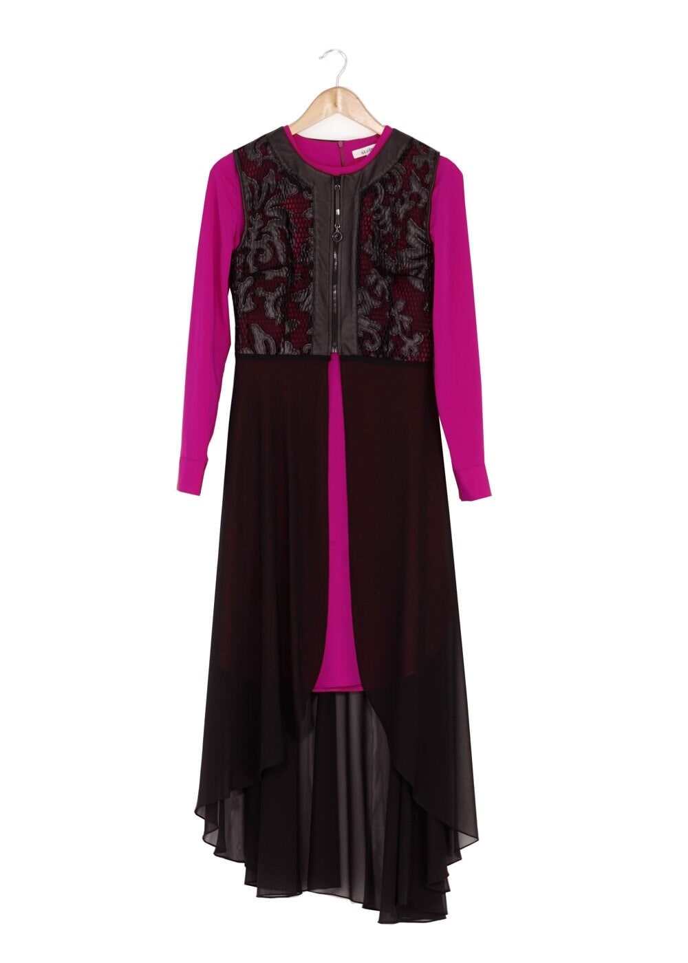 Tesettür giyim MOR 4001 YELEK & TİŞÖRT