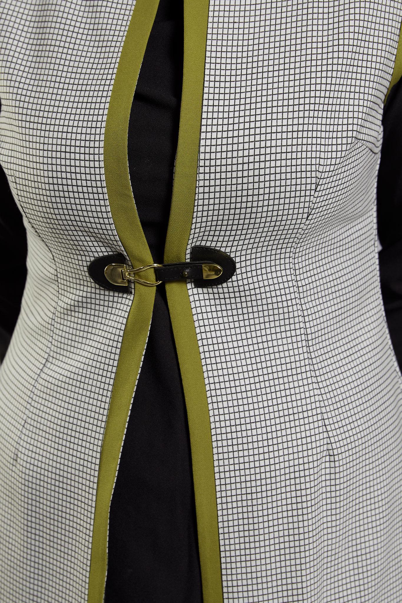 Tesettür giyim SİYAH DESENLİ YELEKLİ TUNİK 4003