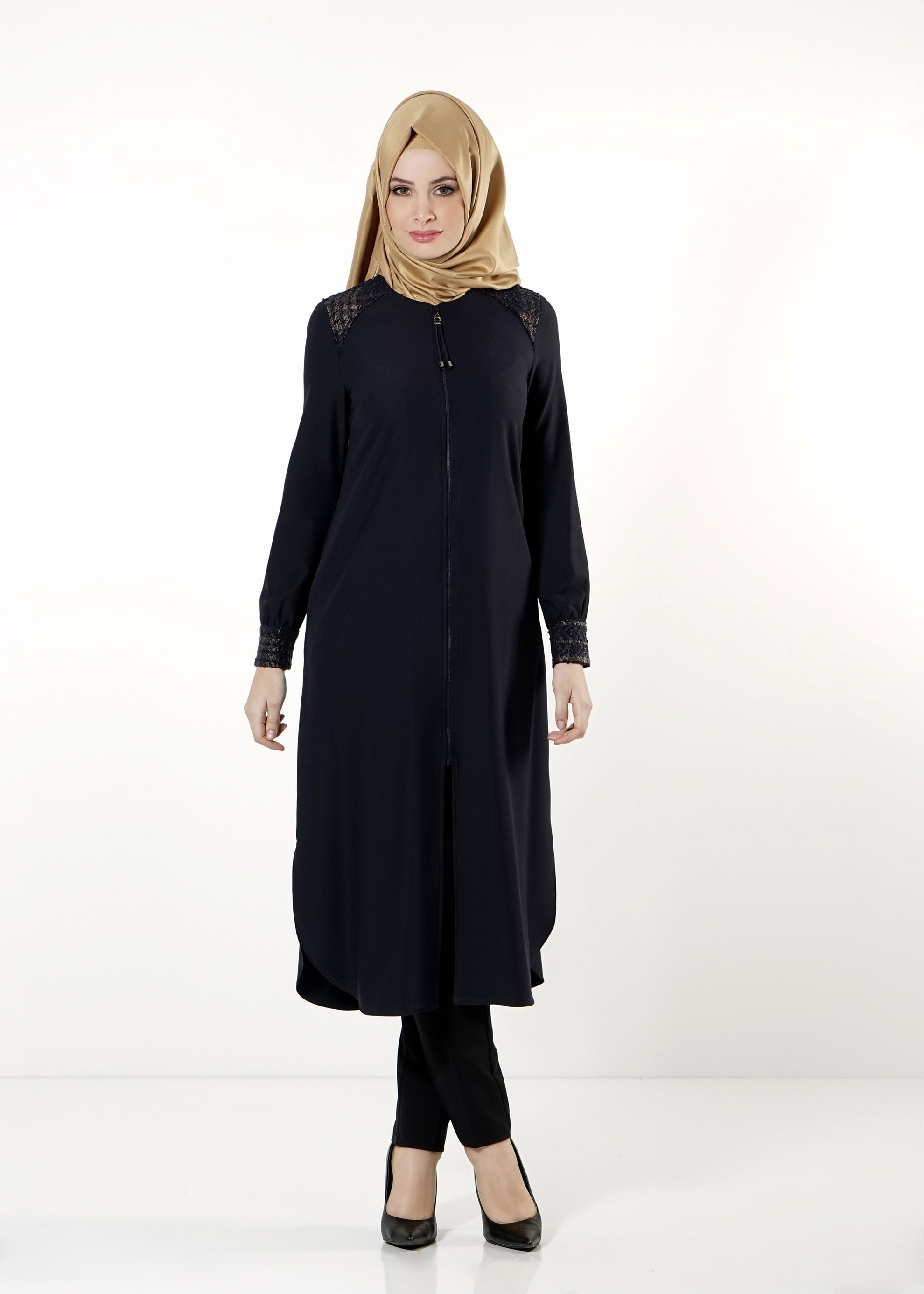 Tesettür giyim LACİVERT 4014 TUNİK 