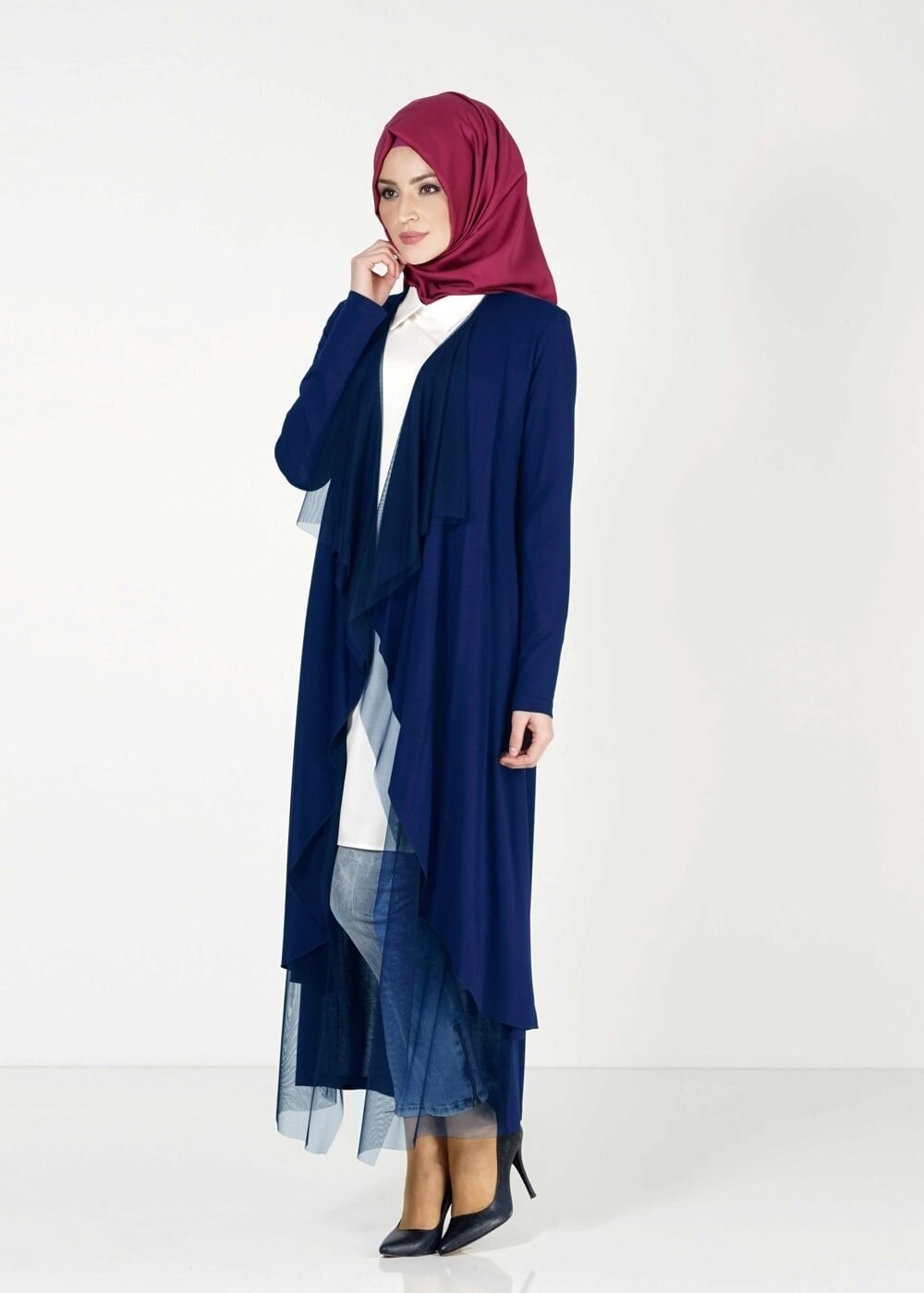 Tesettür giyim LACİVERT 4018 TUNİK