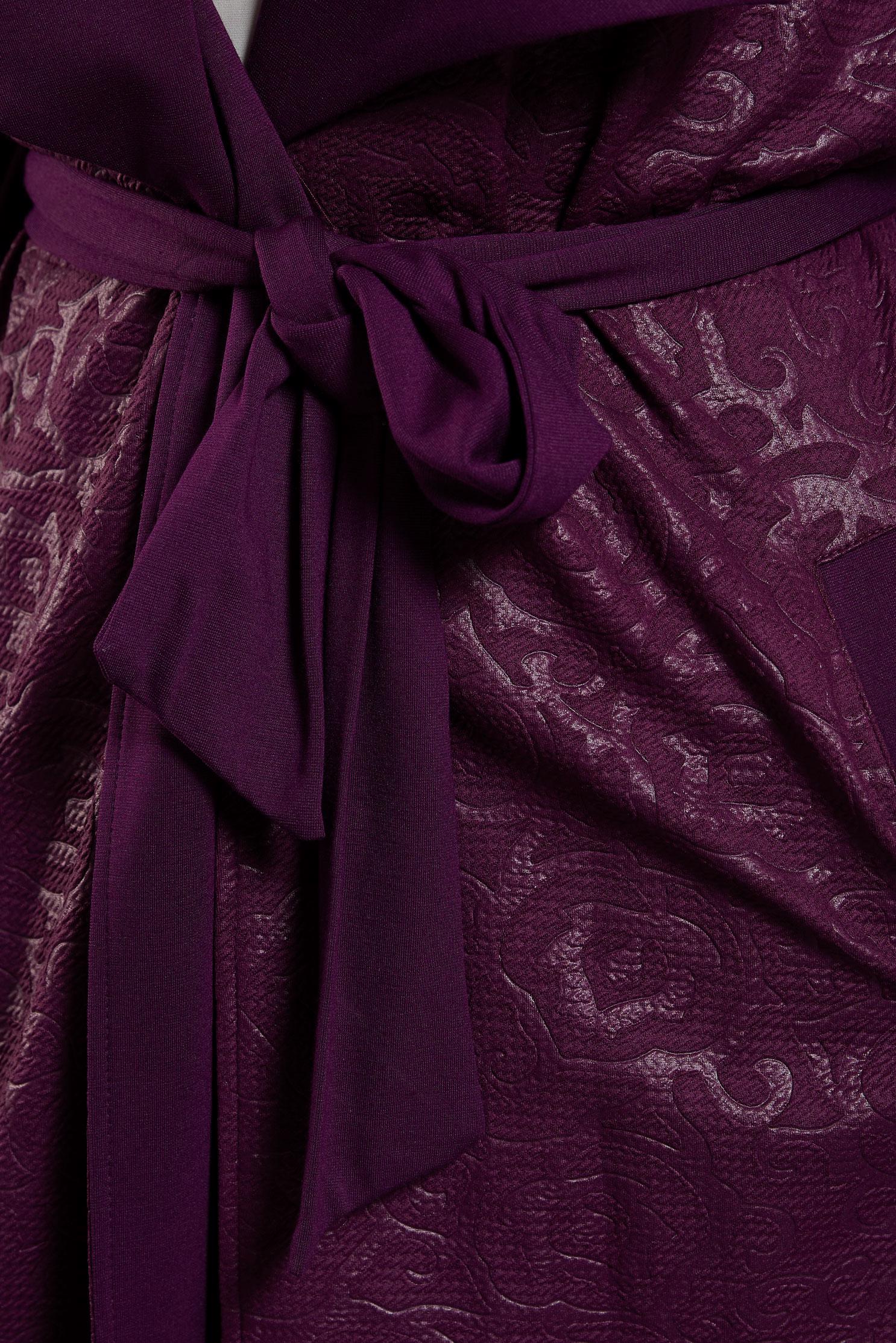 Tesettür giyim MOR DESENLİ UZUN TUNİK 4050