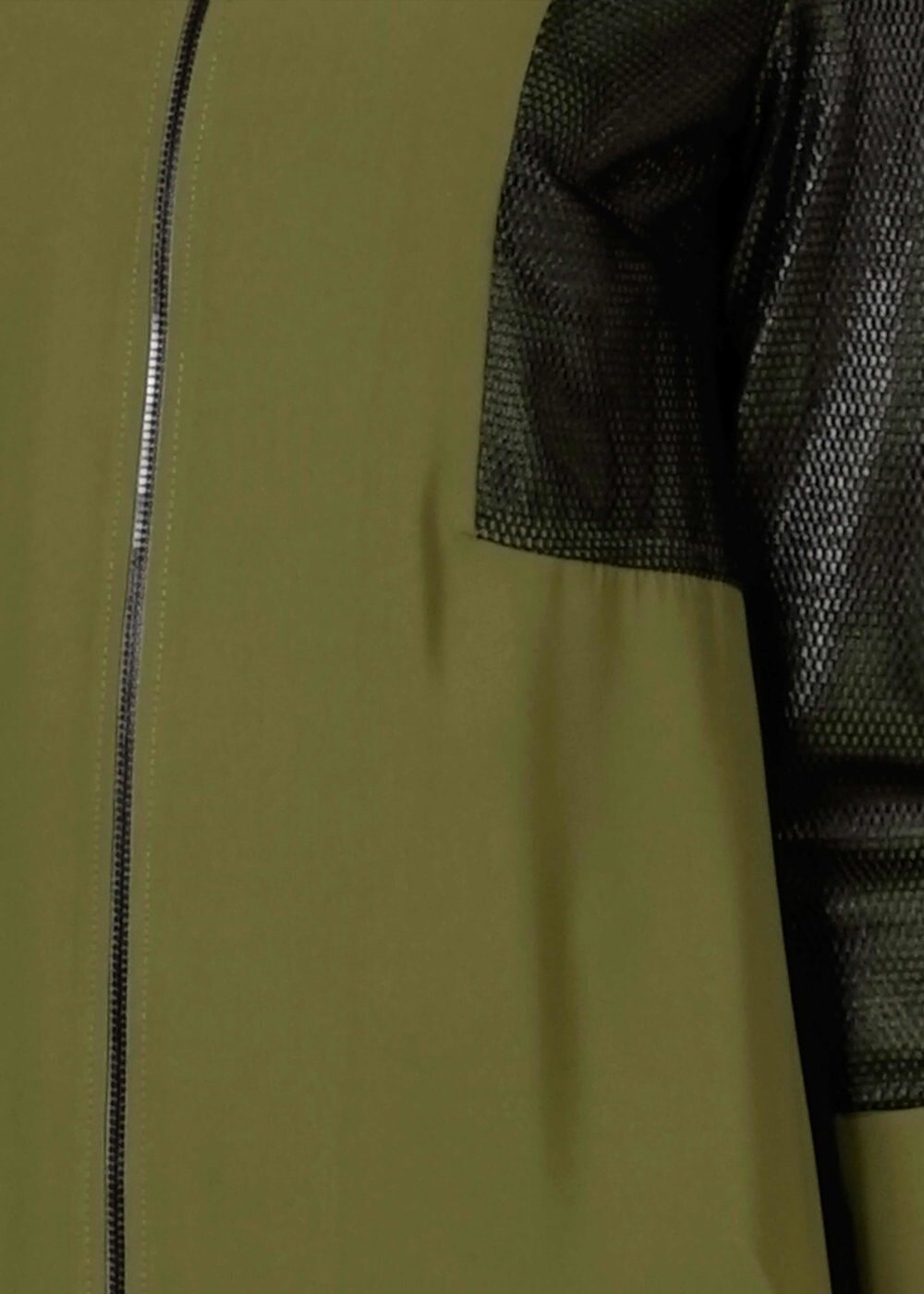 Tesettür giyim HAKİ FİLE DETAYLI FERMUARLI TUNİK 4065 