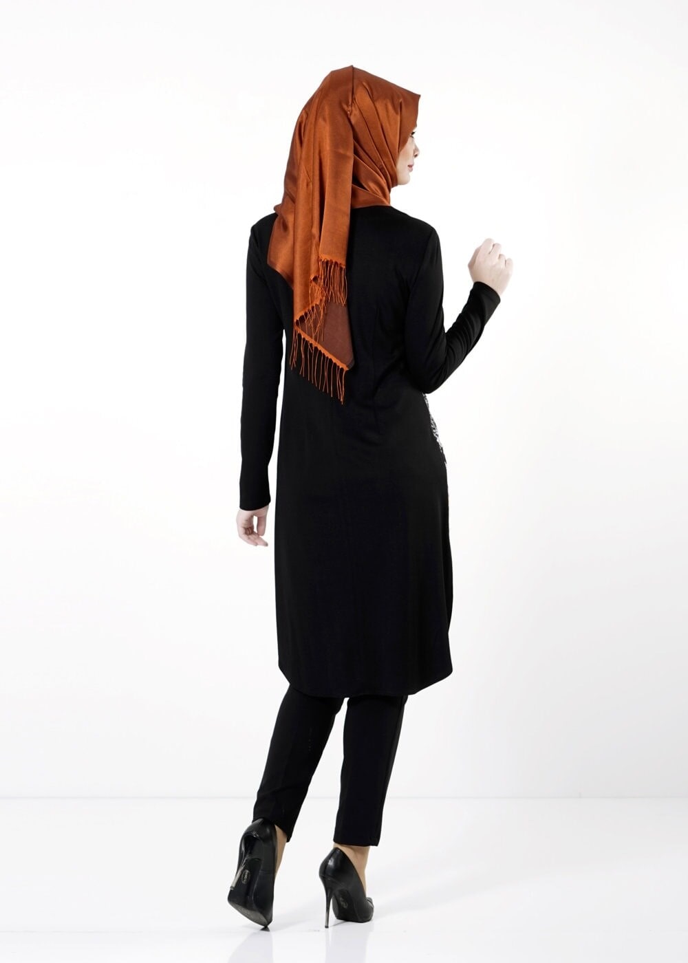 Tesettür giyim SİYAH 4097 TUNİK