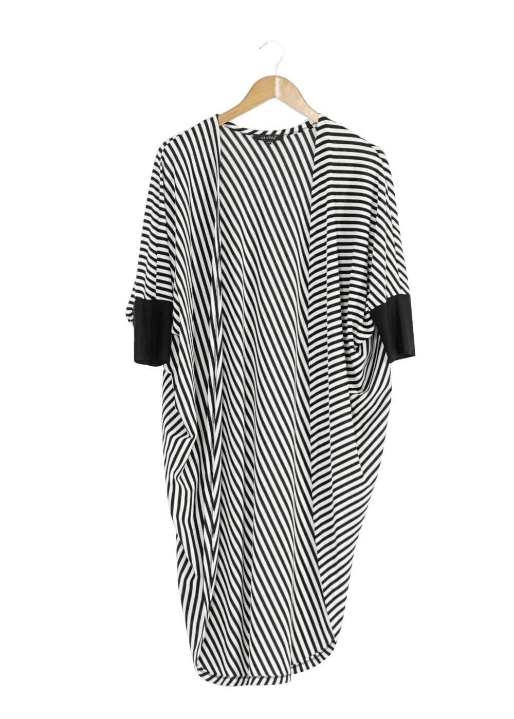 Tesettür giyim BEYAZ ÇİZGİLİ TUNİK 4103 