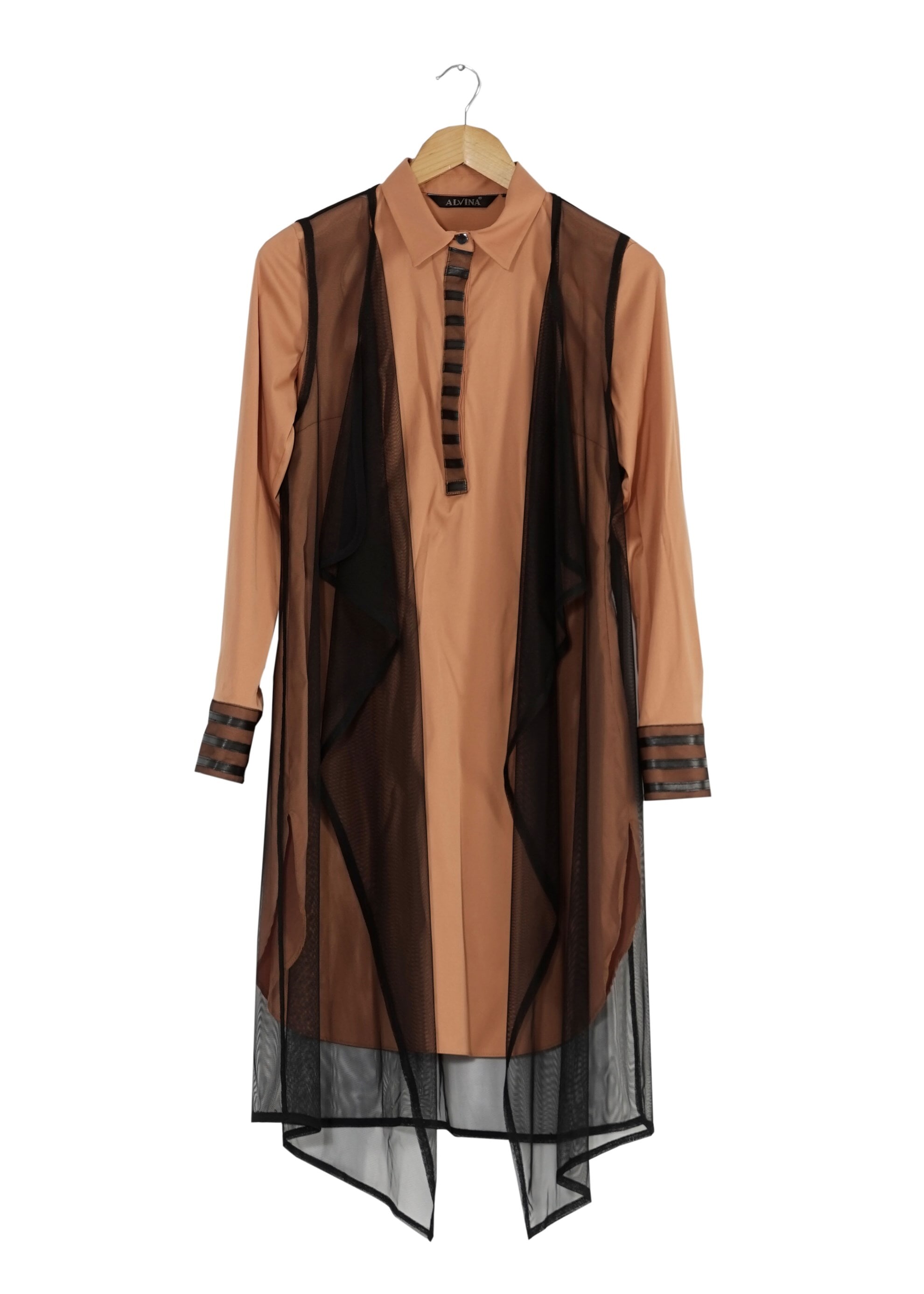 Tesettür giyim KAHVE 4129 TUNİK 