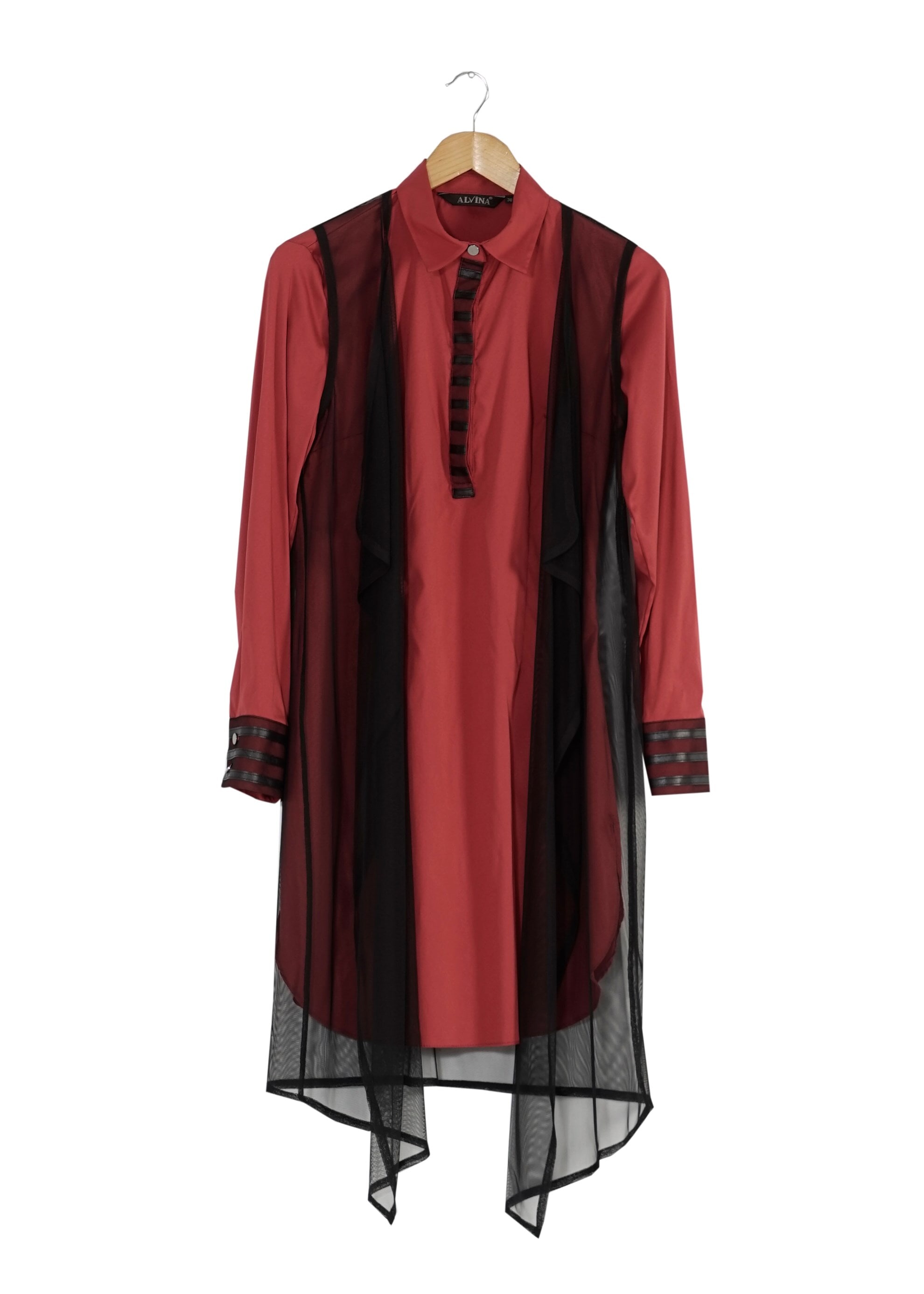 Tesettür giyim BORDO 4129 TUNİK 