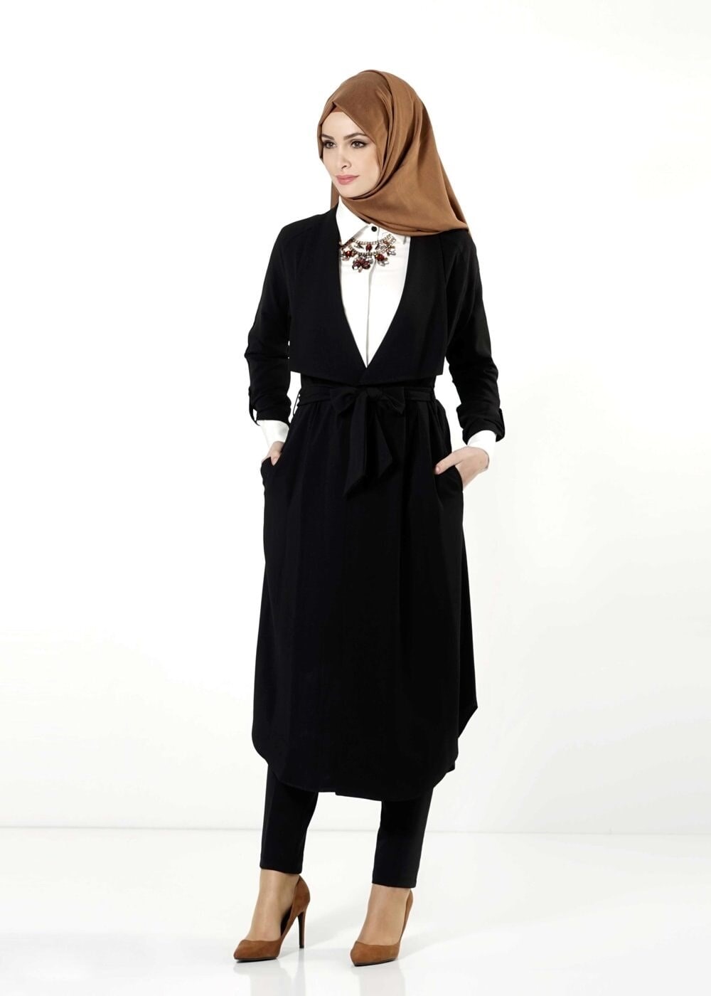 Tesettür giyim SİYAH 4156 TUNİK