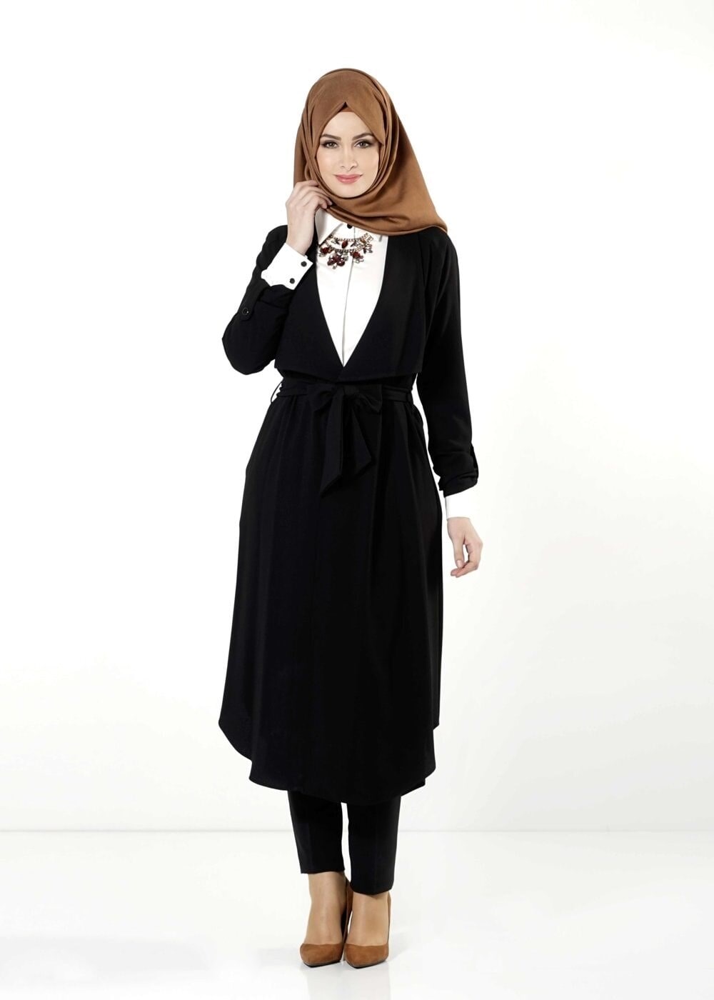 Tesettür giyim SİYAH 4156 TUNİK