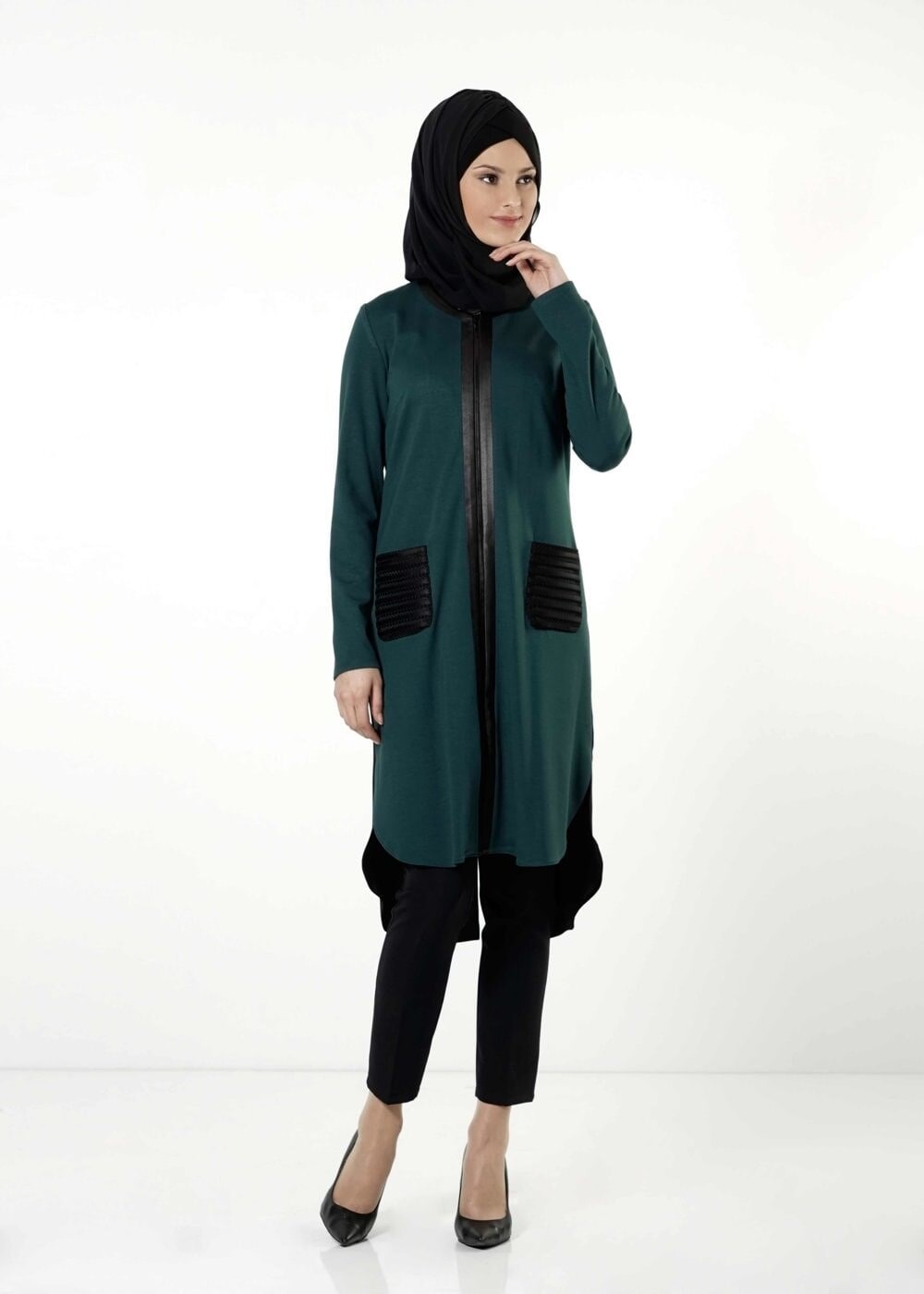 Tesettür giyim YEŞİL 4161 TUNİK