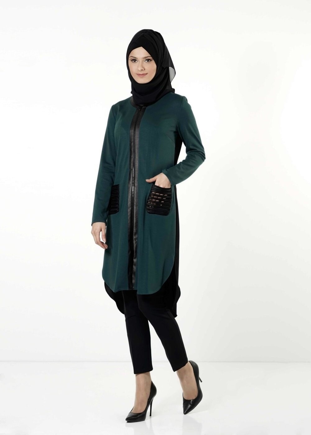 Tesettür giyim YEŞİL 4161 TUNİK