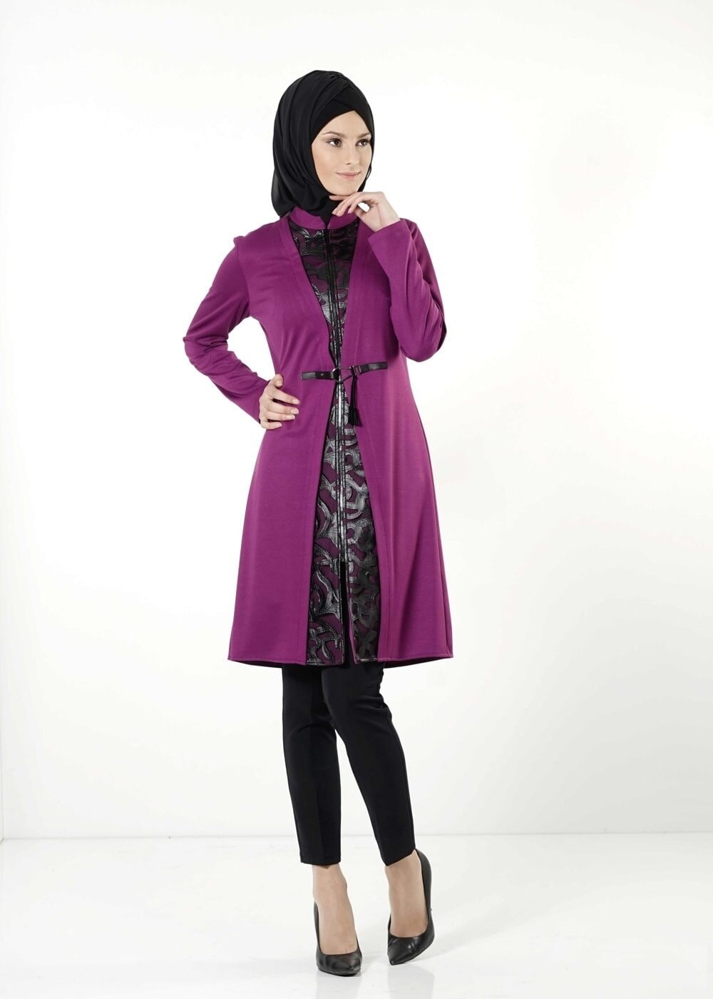 Tesettür giyim MOR 4176 TUNİK 