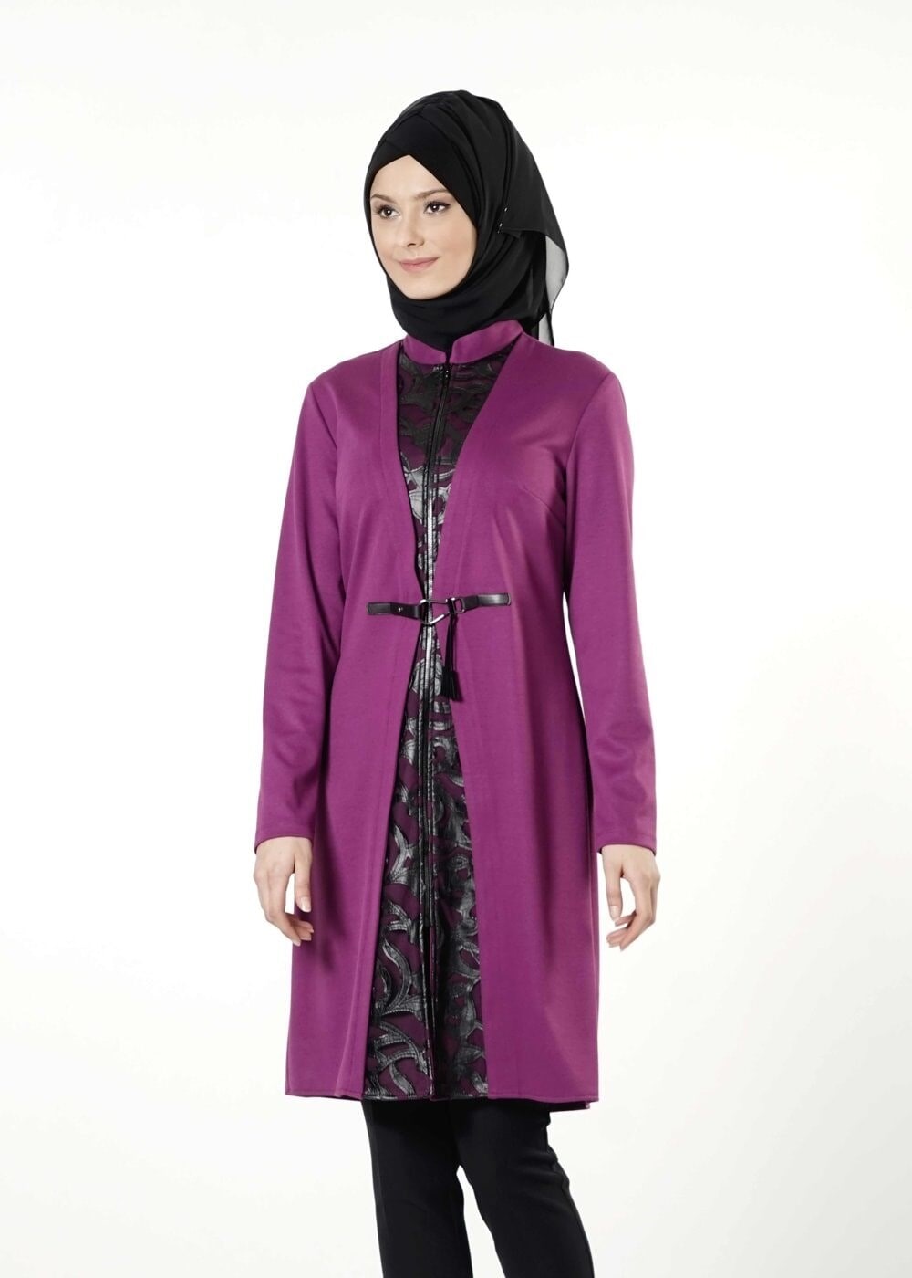 Tesettür giyim MOR 4176 TUNİK 