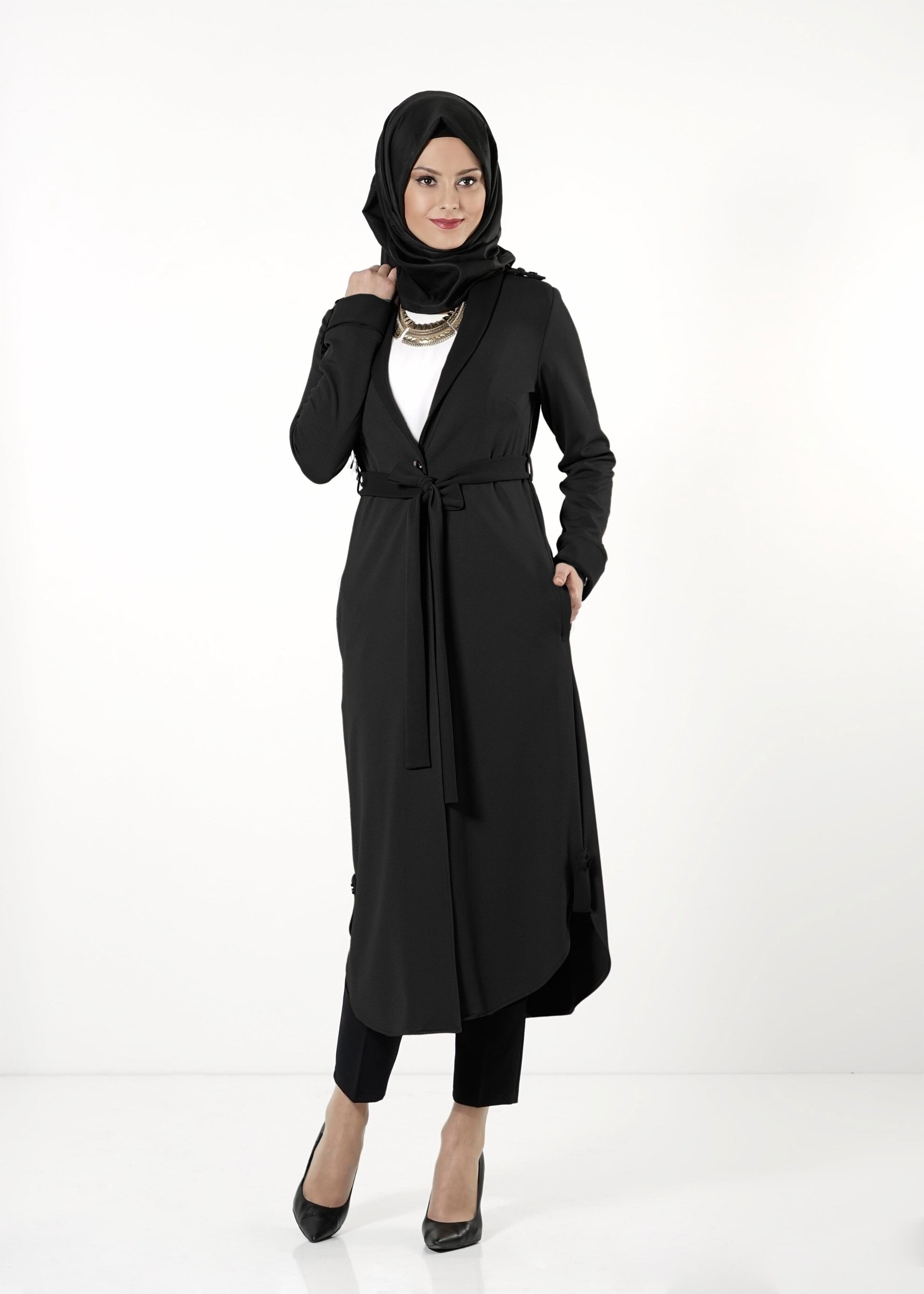 Tesettür giyim SİYAH 4196 TUNİK