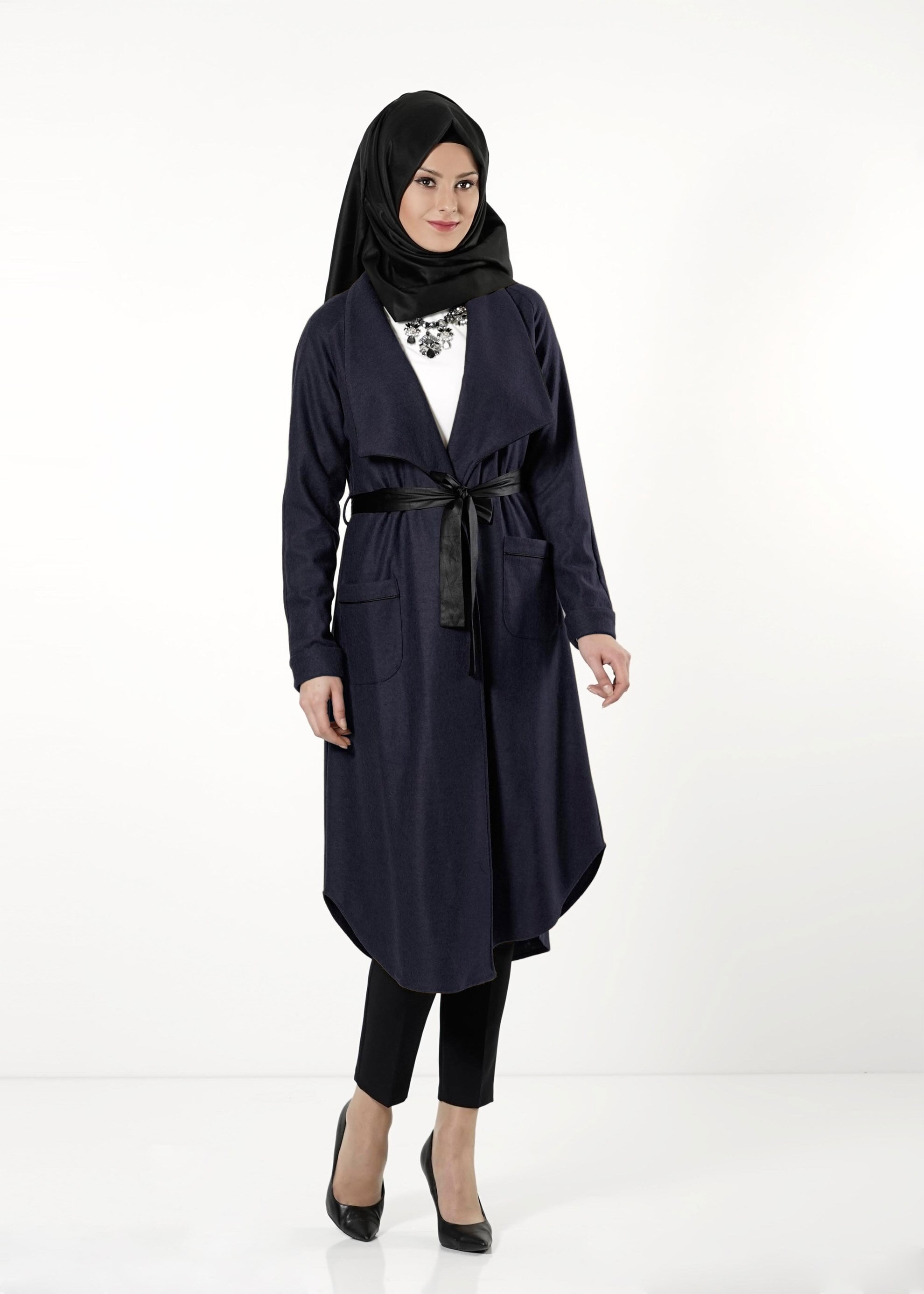 Tesettür giyim LACİVERT 4198 TUNİK