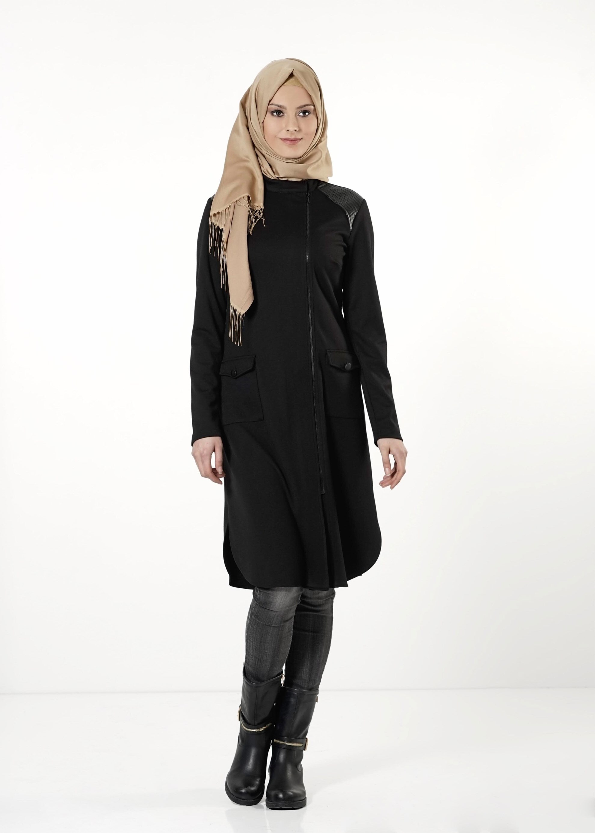Tesettür giyim SİYAH 4199 TUNİK