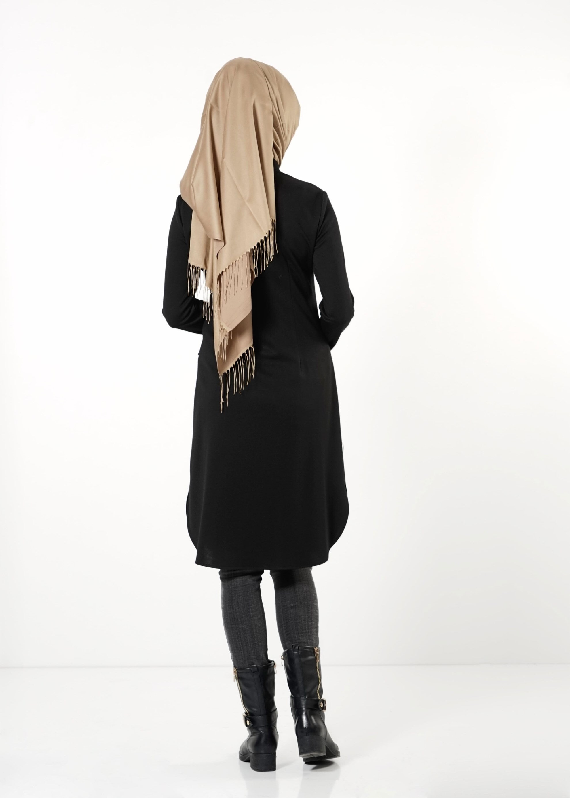 Tesettür giyim SİYAH 4199 TUNİK