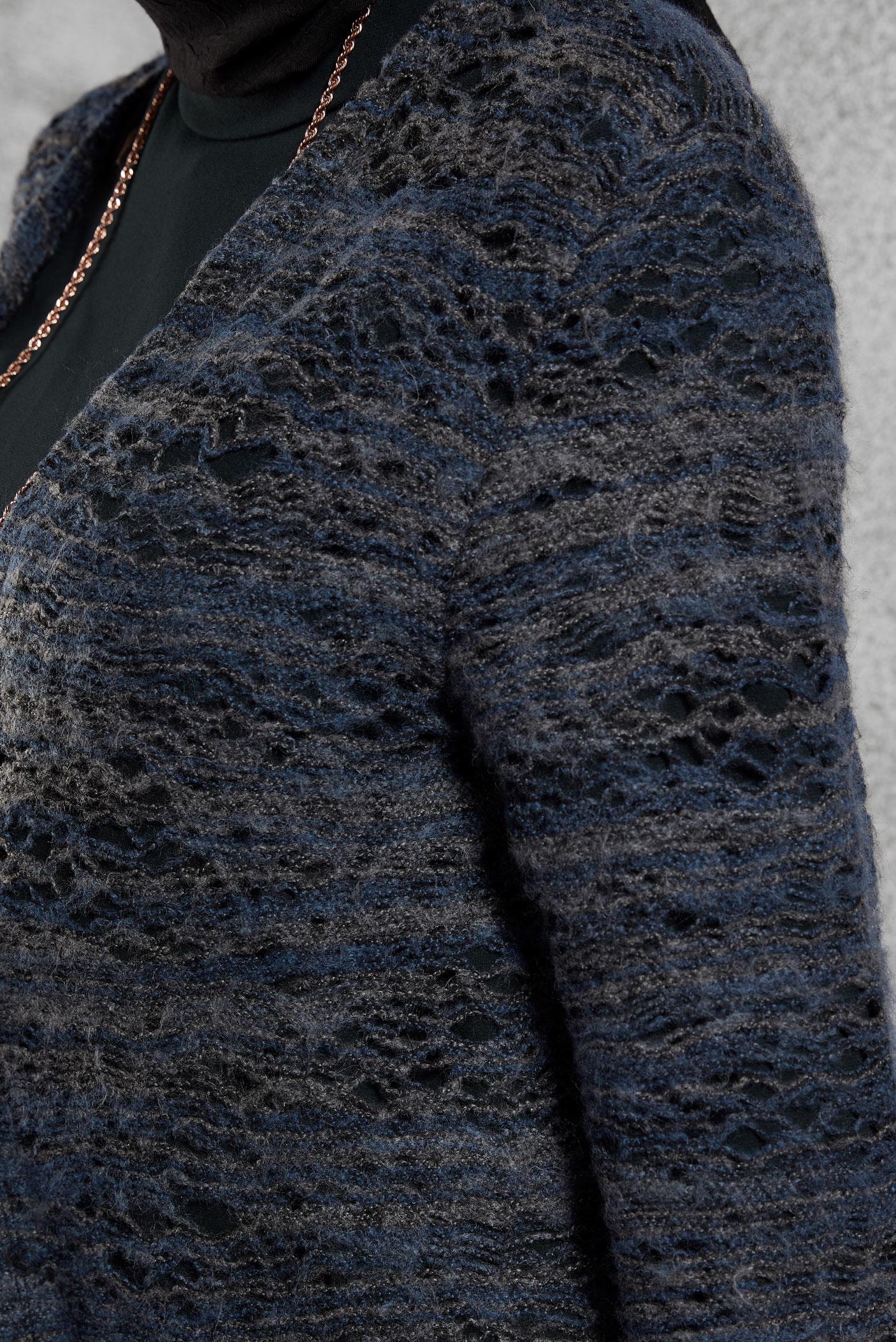 Tesettür giyim LACİVERT UZUN HIRKA 4203