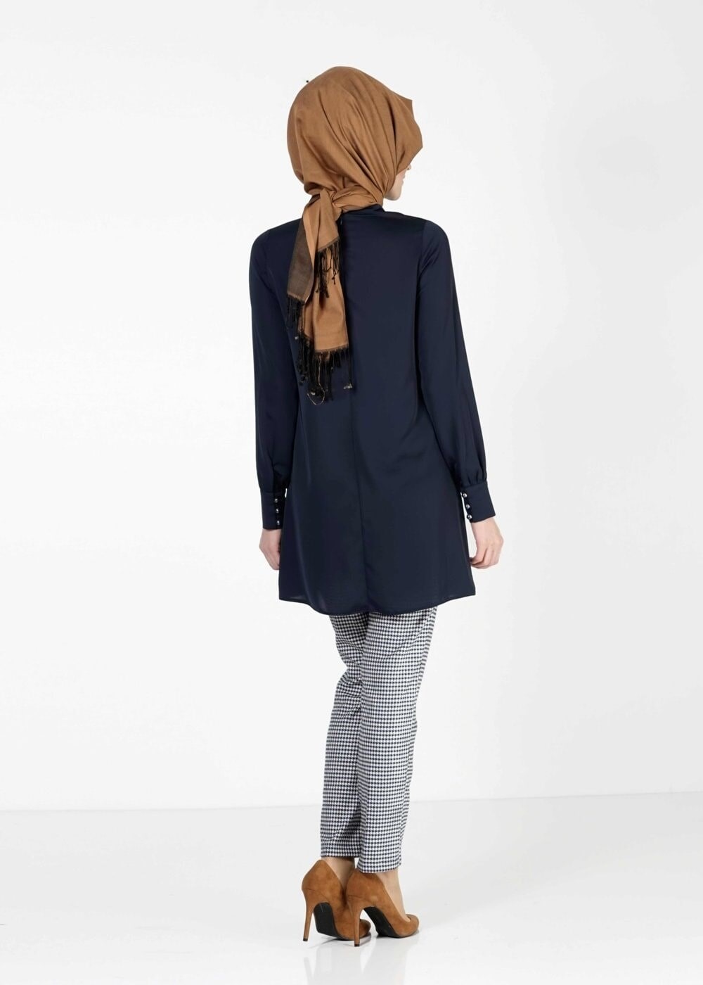 Tesettür giyim LACİVERT 4662  TUNİK