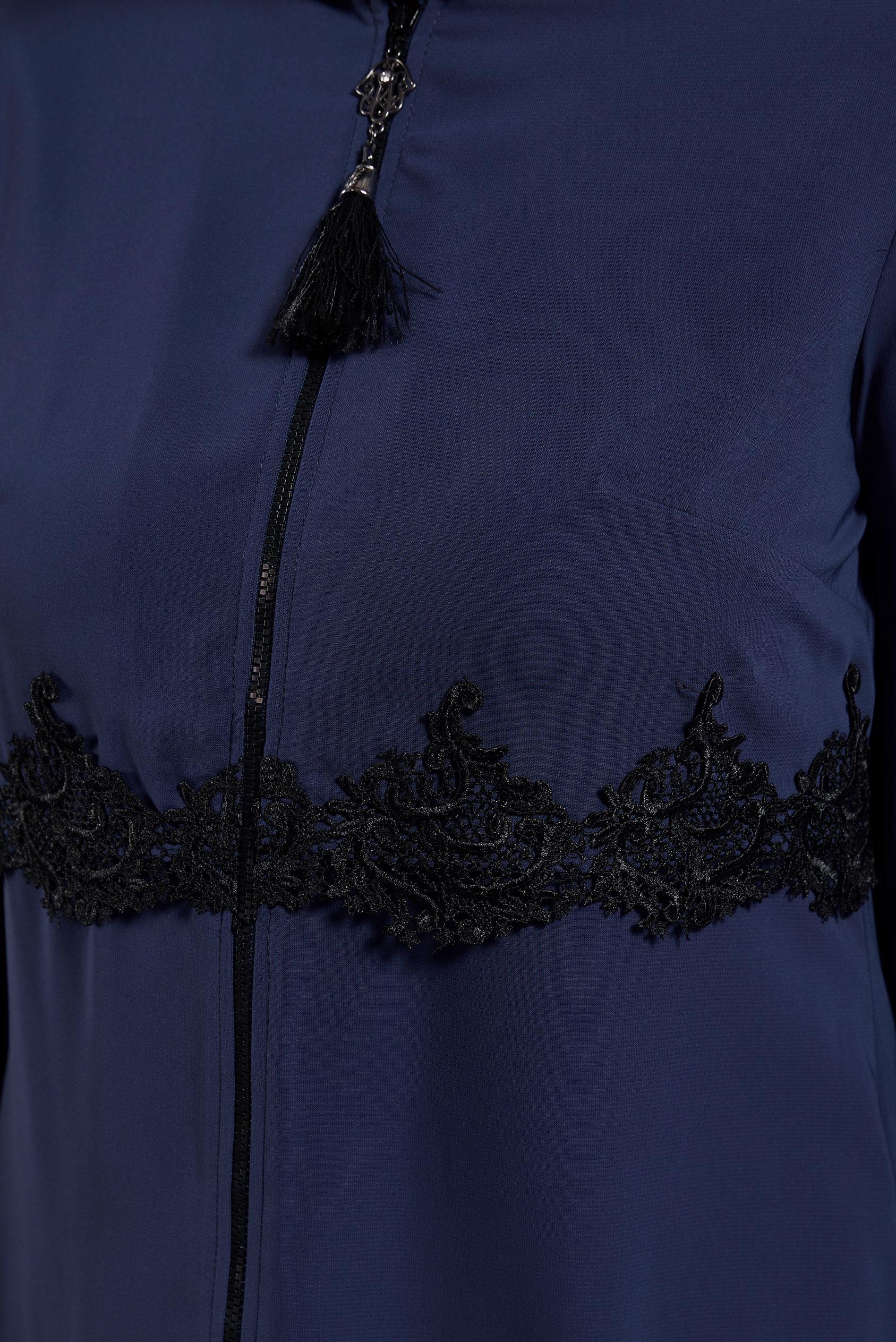 Tesettür giyim LACİVERT FERMUARLI TUNİK 4790 