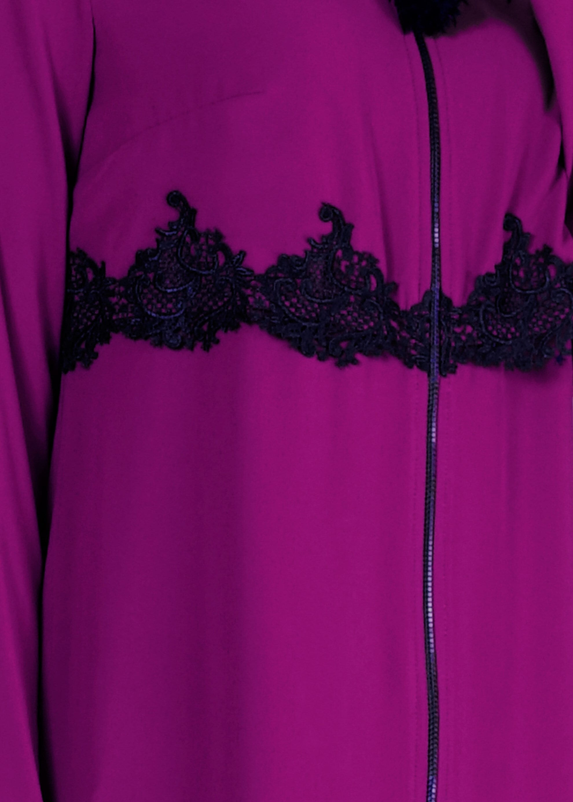 Tesettür giyim MOR FERMUARLI TUNİK 4790 