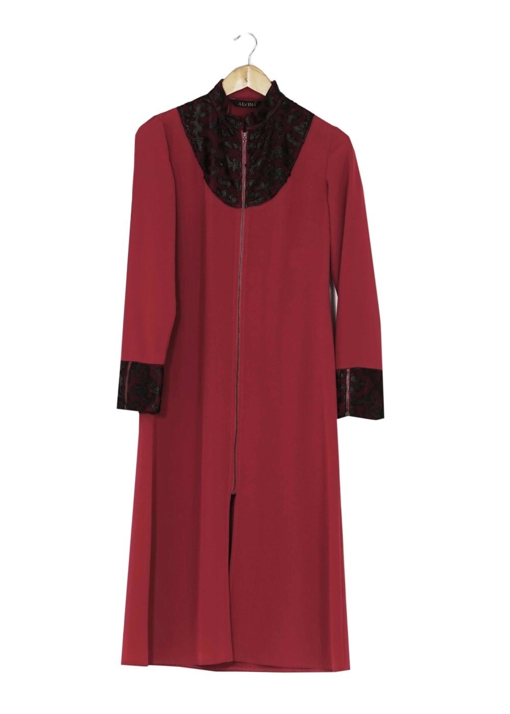 Tesettür giyim BORDO GÜPÜRLÜ TUNİK 4791 