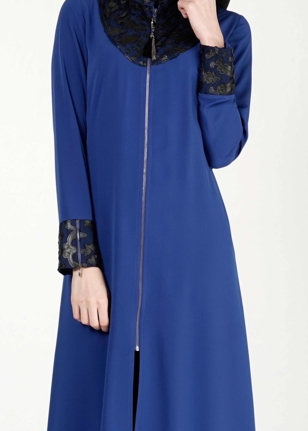 Tesettür giyim LACİVERT GÜPÜRLÜ TUNİK 4791 