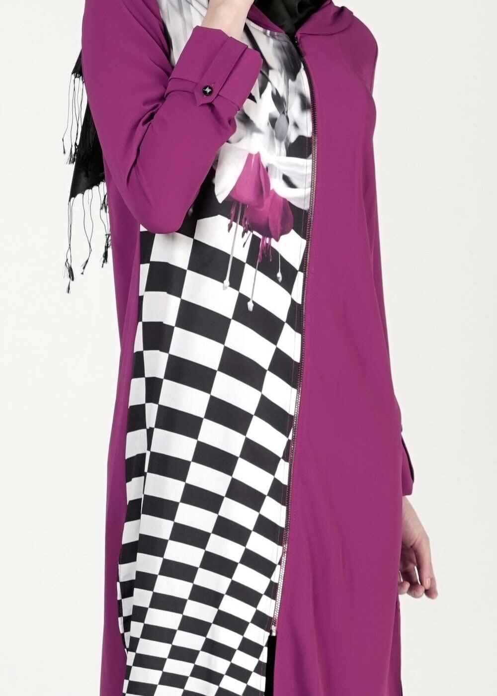 Tesettür giyim FUŞYA 4894 TUNİK