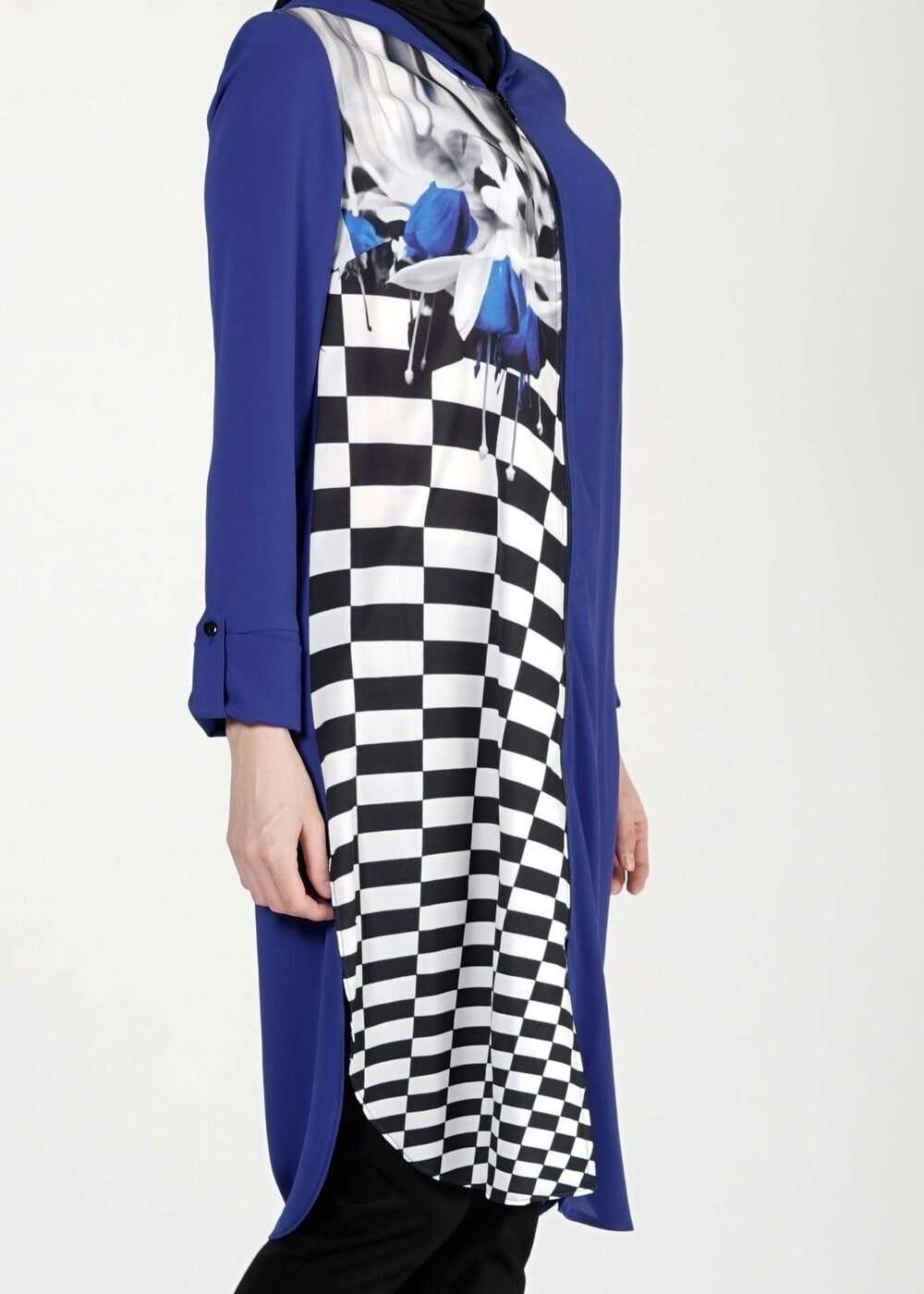 Tesettür giyim LACİVERT 4894 TUNİK