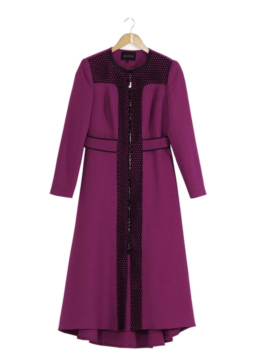 Tesettür giyim MÜRDÜM FİLE DETAYLI TRENÇKOT 1595 