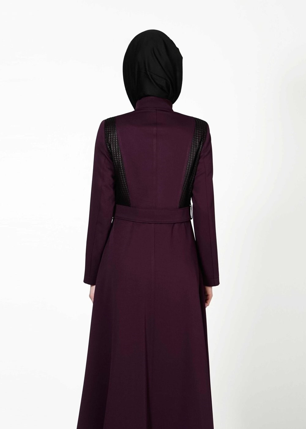 Tesettür giyim MÜRDÜM FERMUARLI TRENÇKOT 1605 