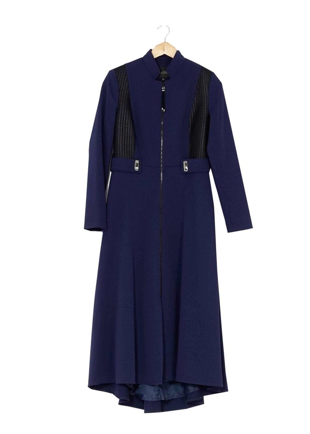 Tesettür giyim LACİVERT FERMUARLI TRENÇKOT 1605 