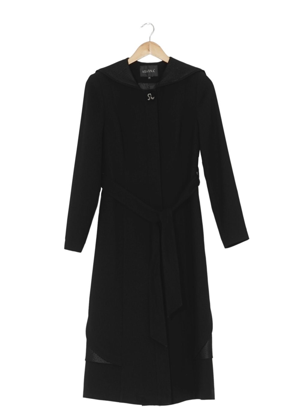 Tesettür giyim SİYAH 1609 TRENÇKOT