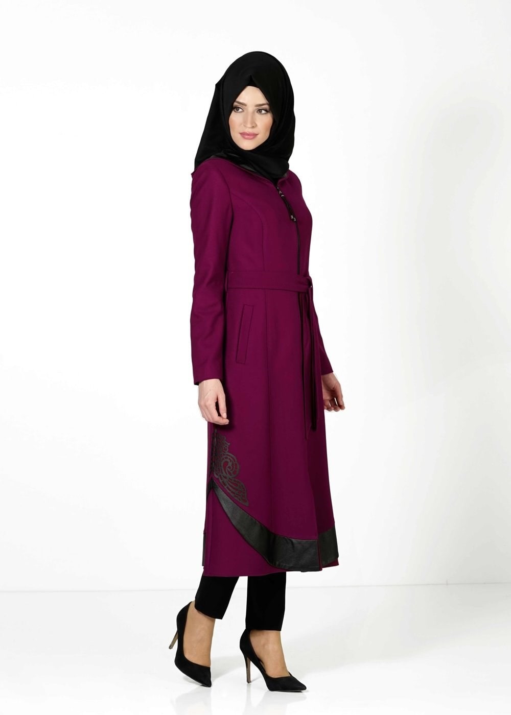 Tesettür giyim MOR 1616 Orka Tesettür Trench