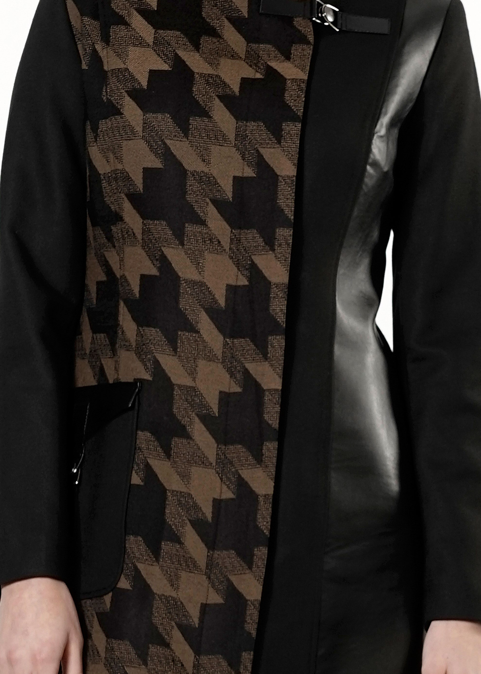 Tesettür giyim KAHVE KAZAYAĞI DETAYLI TRENÇKOT 1632 