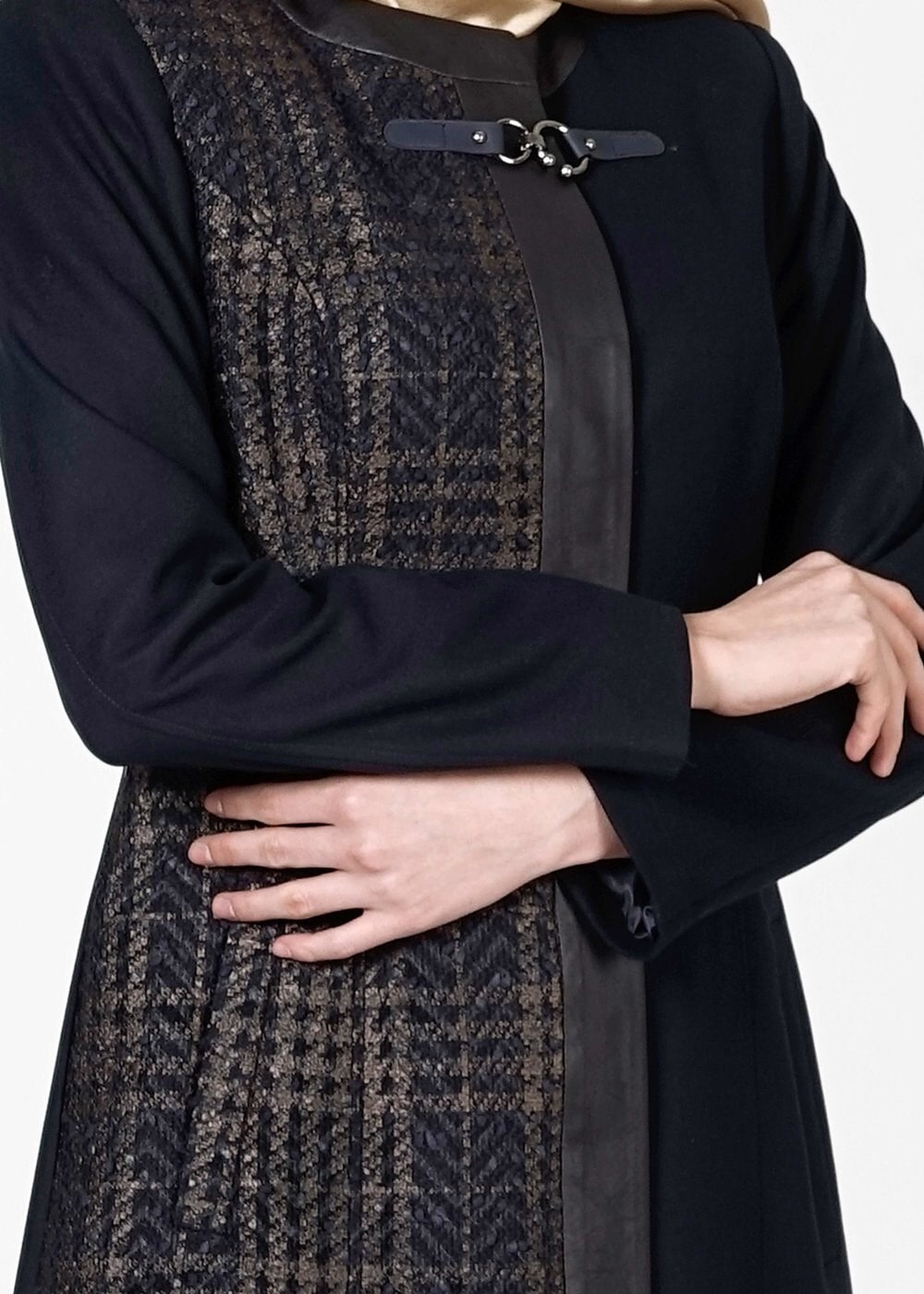 Tesettür giyim LACİVERT 1639 KABAN