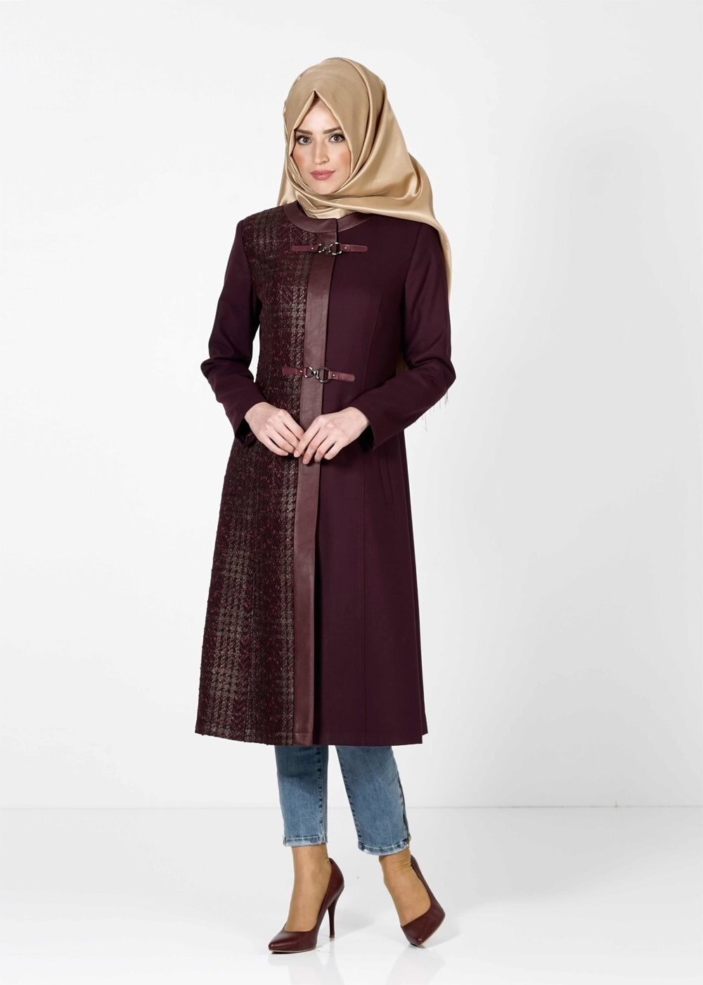 Tesettür giyim MÜRDÜM 1639 KABAN