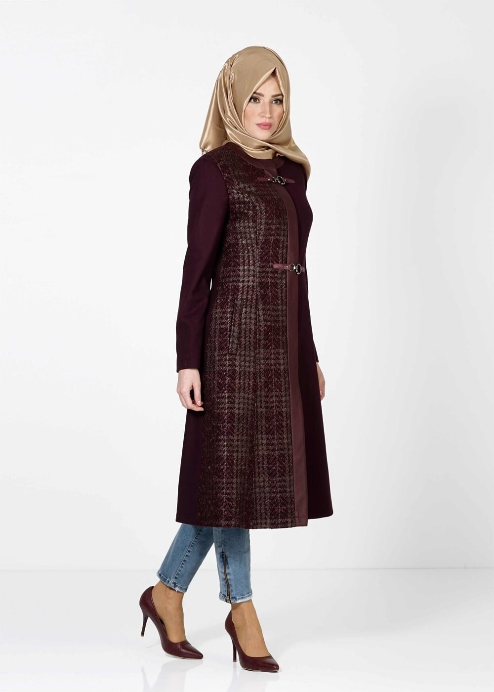 Tesettür giyim MÜRDÜM 1639 KABAN