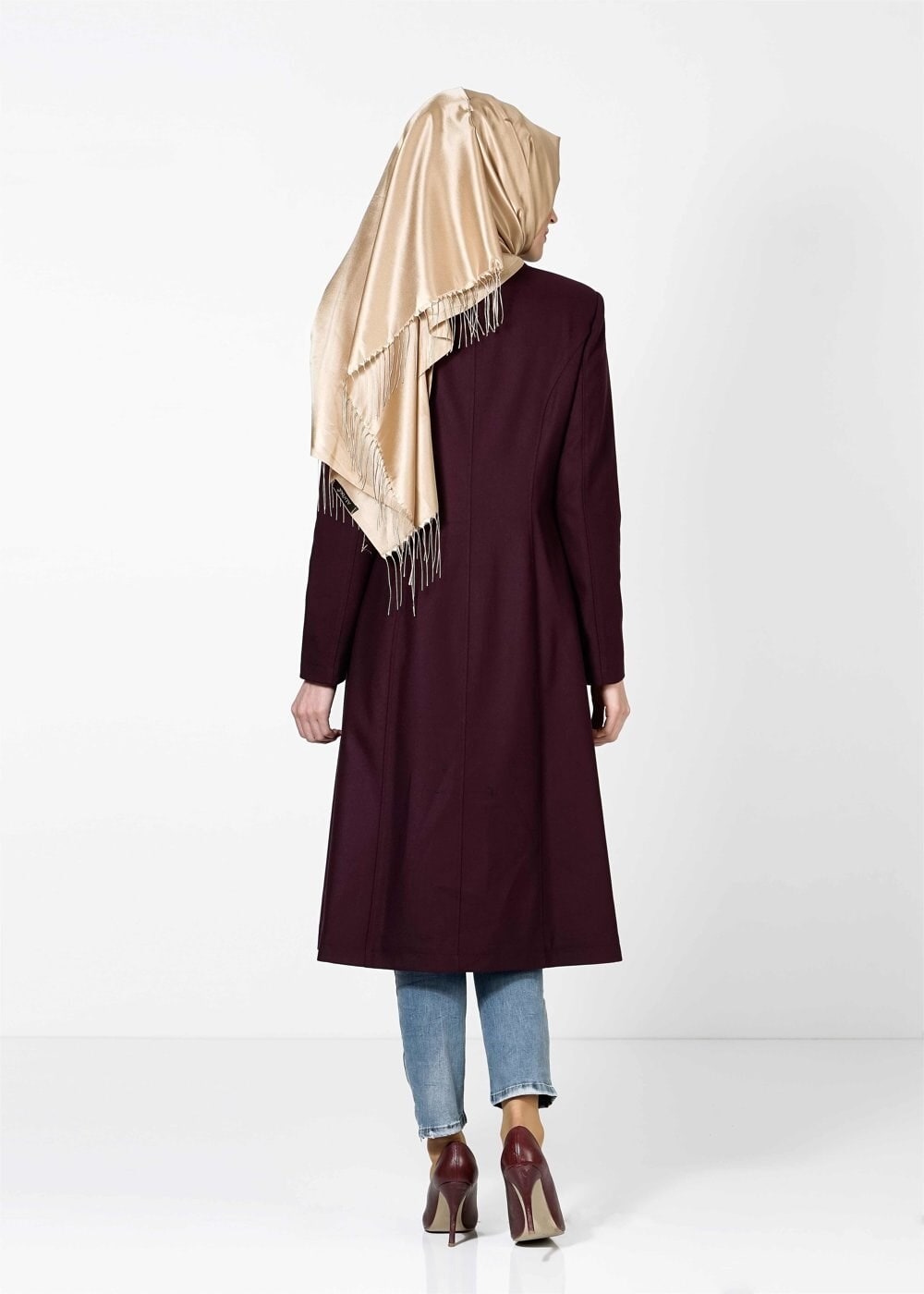 Tesettür giyim MÜRDÜM 1639 KABAN