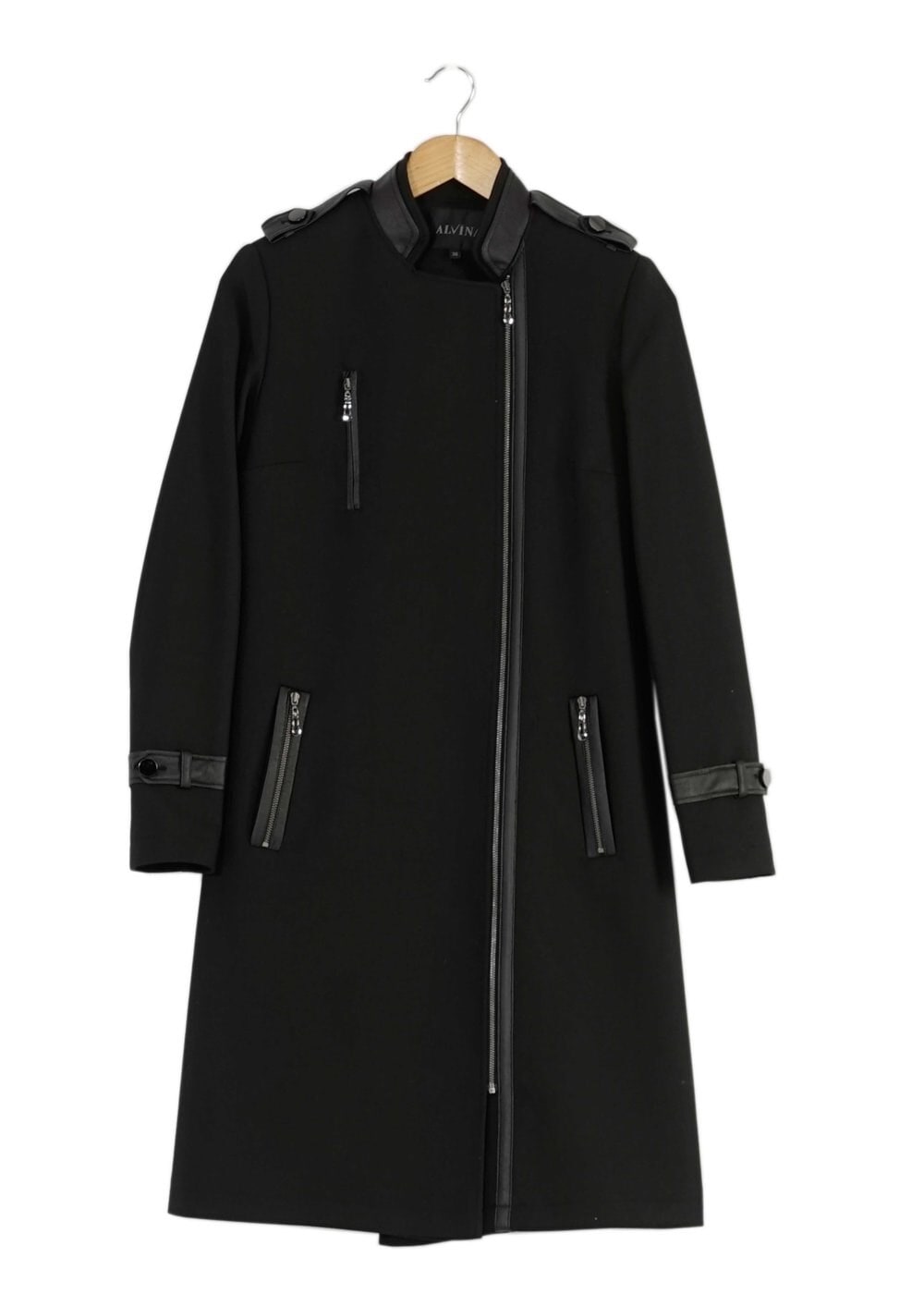 Tesettür giyim SİYAH 1643 TRENÇKOT