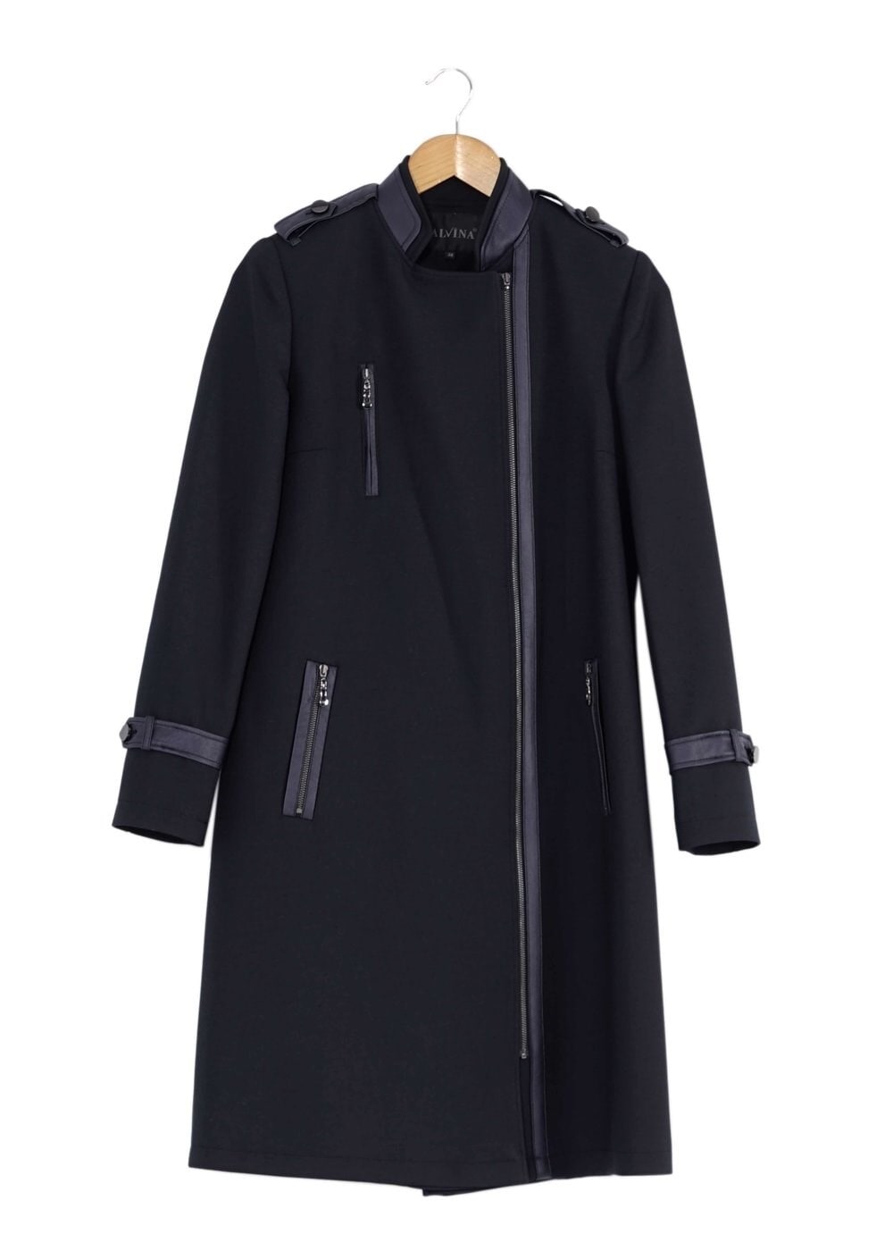 Tesettür giyim LACİVERT 1643 TRENÇKOT