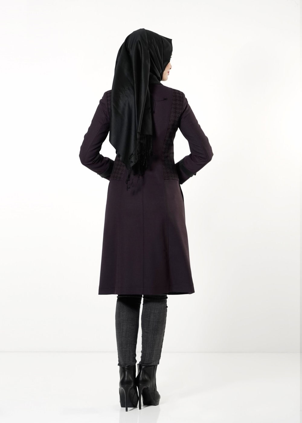 Tesettür giyim MOR 1645 TRENÇKOT