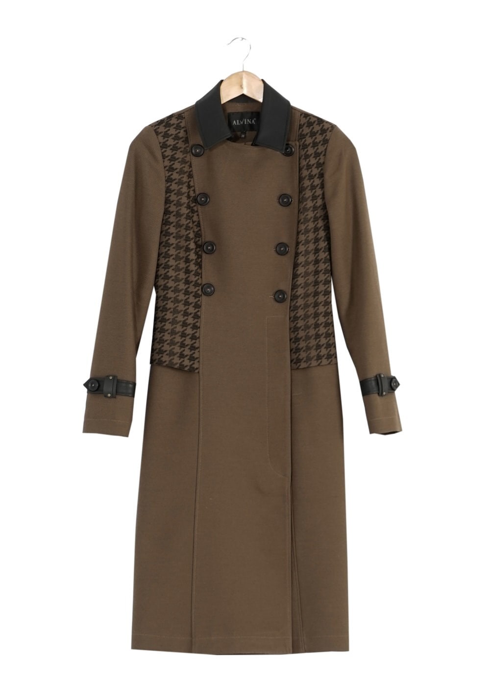 Tesettür giyim KAHVE 1645 TRENÇKOT