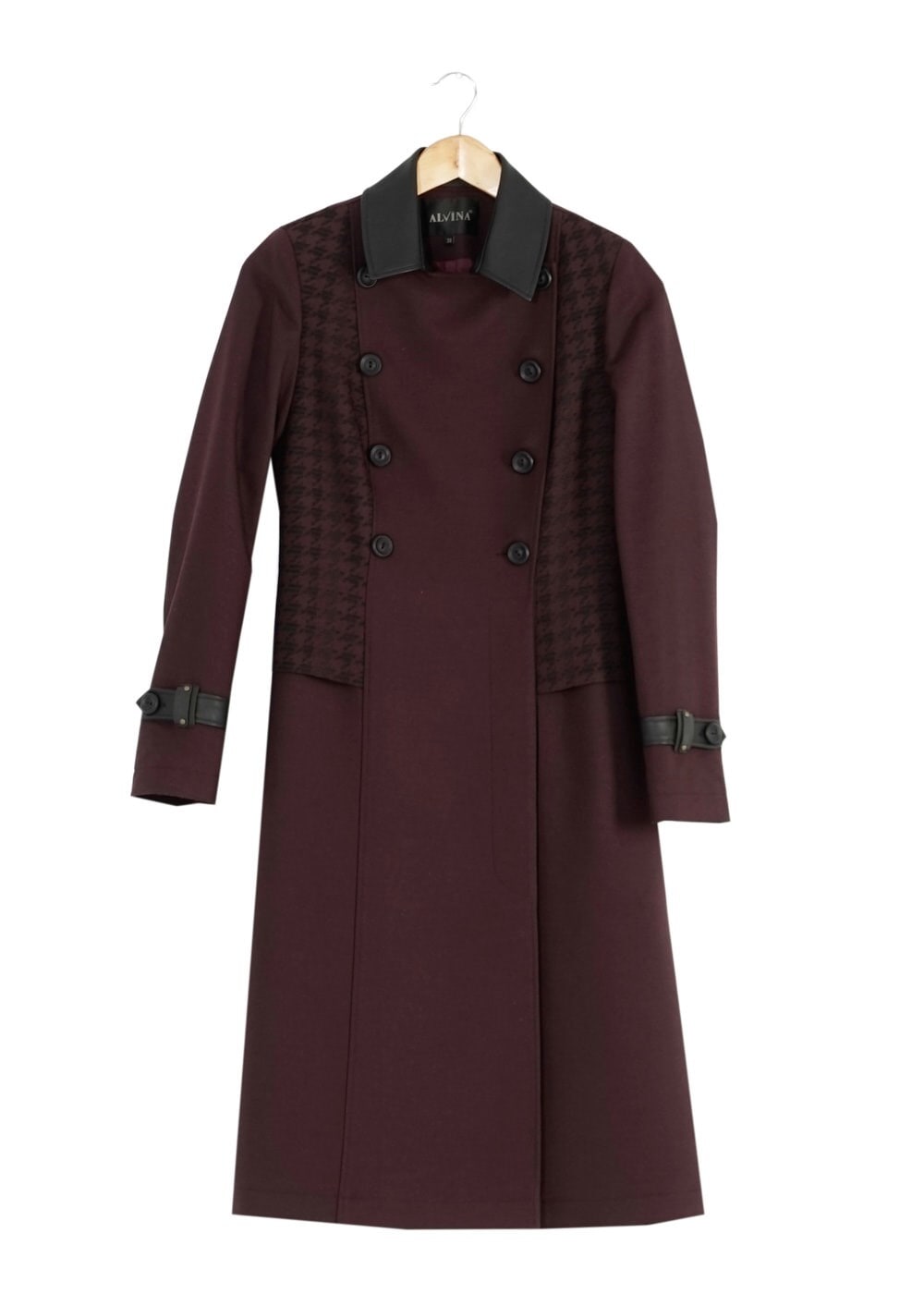 Tesettür giyim MÜRDÜM 1645 TRENÇKOT