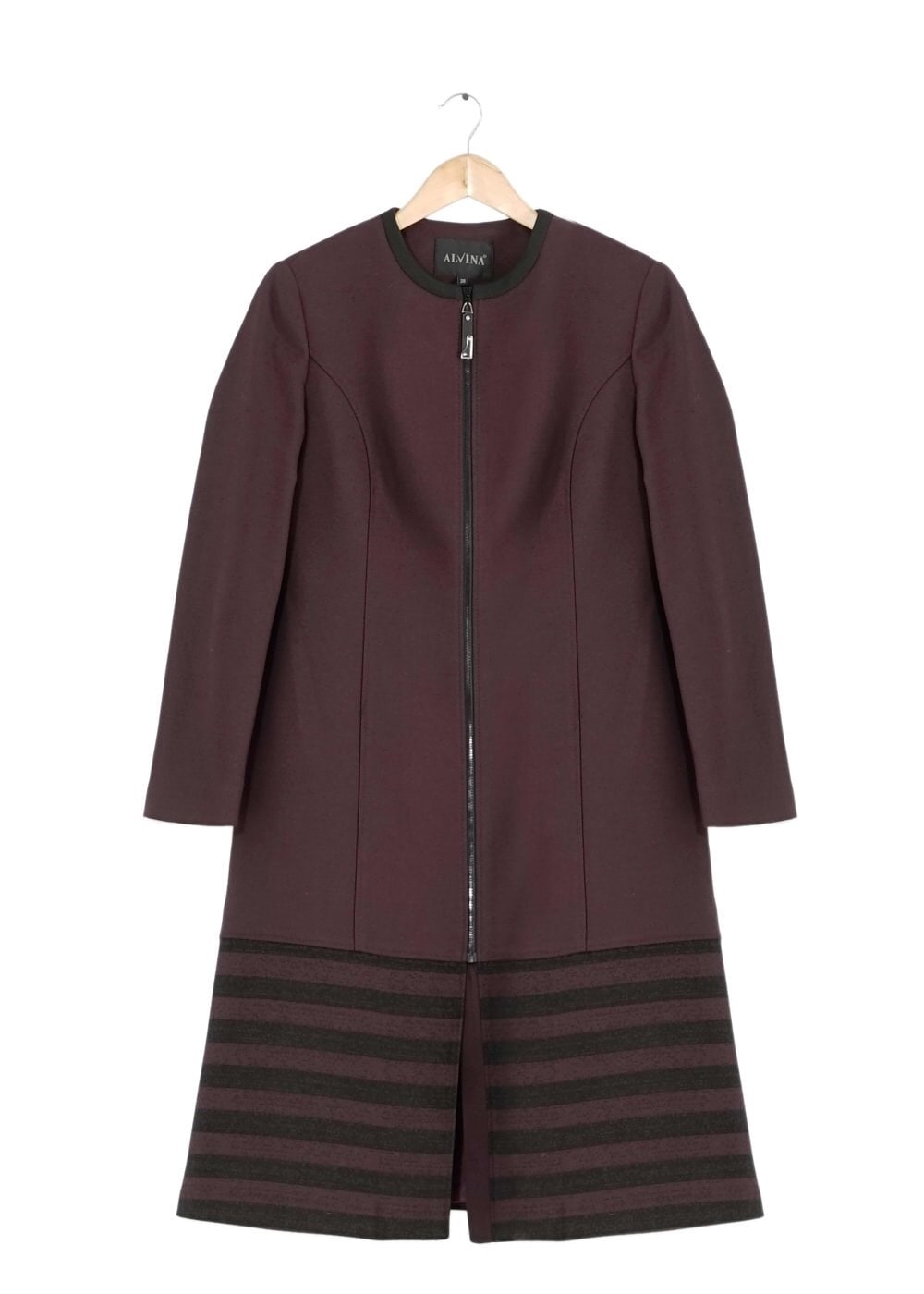 Tesettür giyim MÜRDÜM 1647 TRENÇKOT