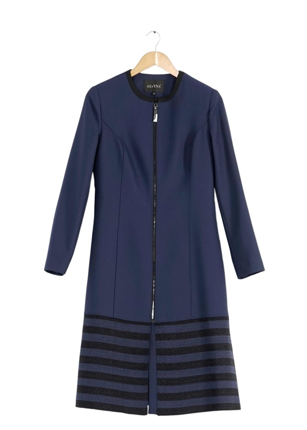 Tesettür giyim LACİVERT 1647 TRENÇKOT