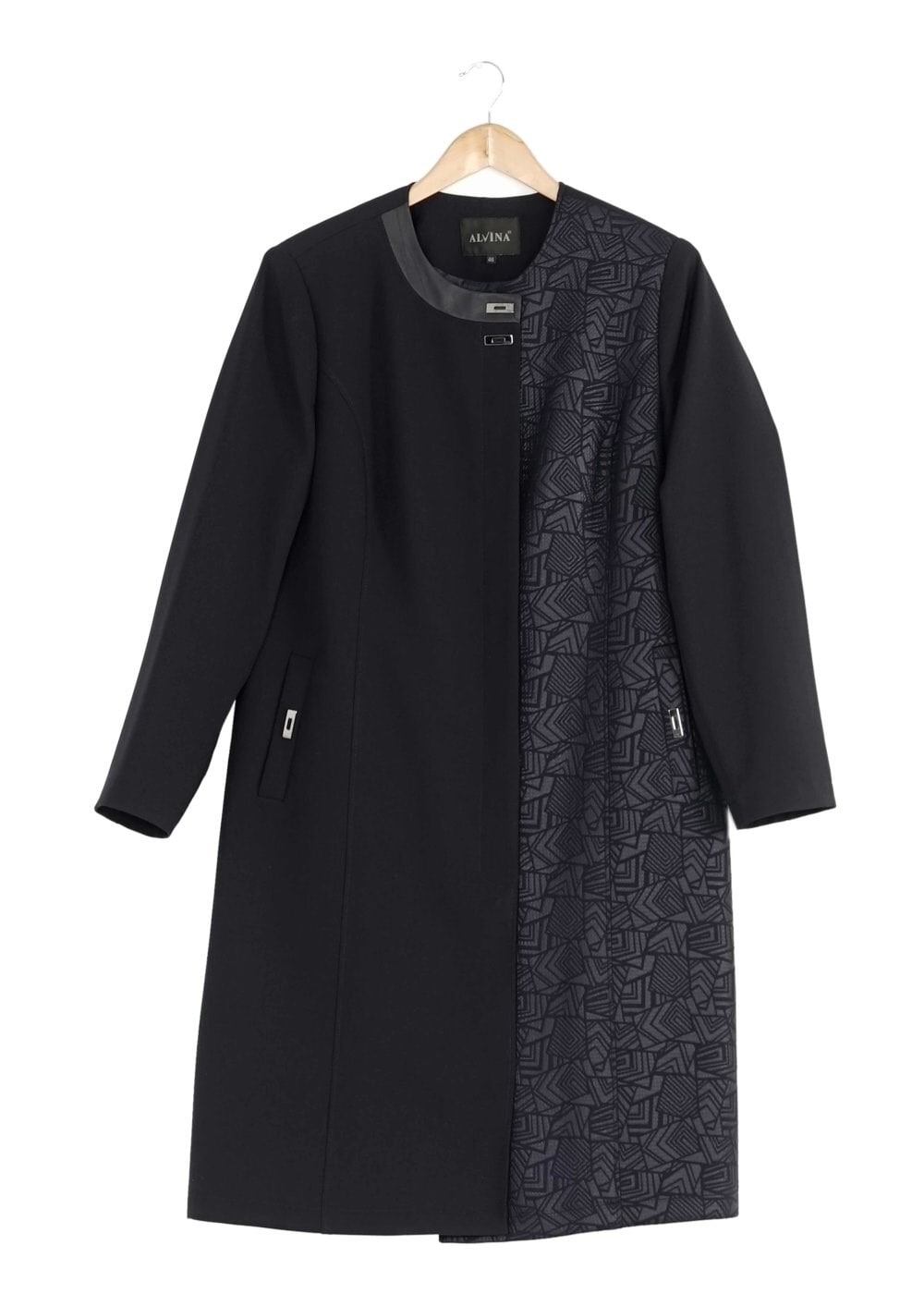 Tesettür giyim LACİVERT 1656 TRENÇKOT