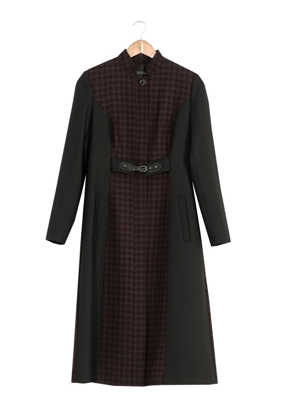 Tesettür giyim BORDO 1670 TRENÇKOT