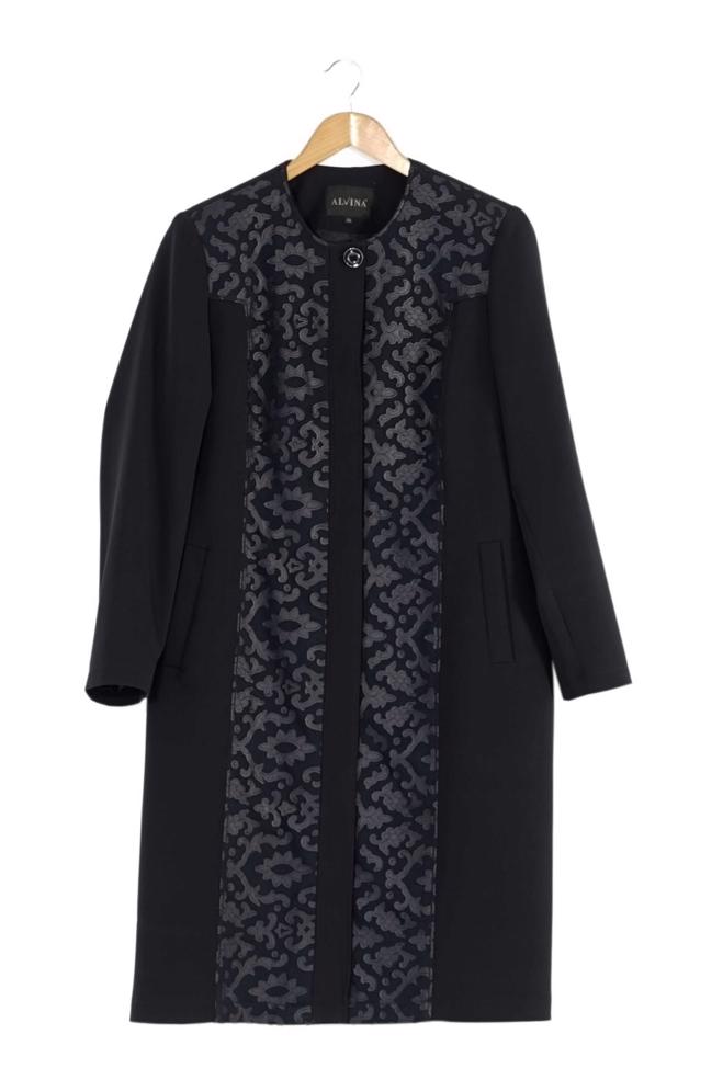 Tesettür giyim LACİVERT 1673 TRENÇKOT - ALVİNA